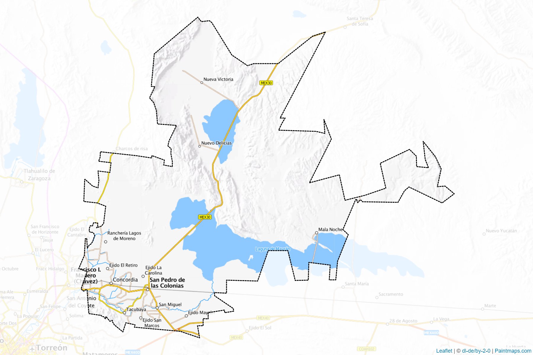 San Pedro (Coahuila de Zaragoza) Map Cropping Samples-1