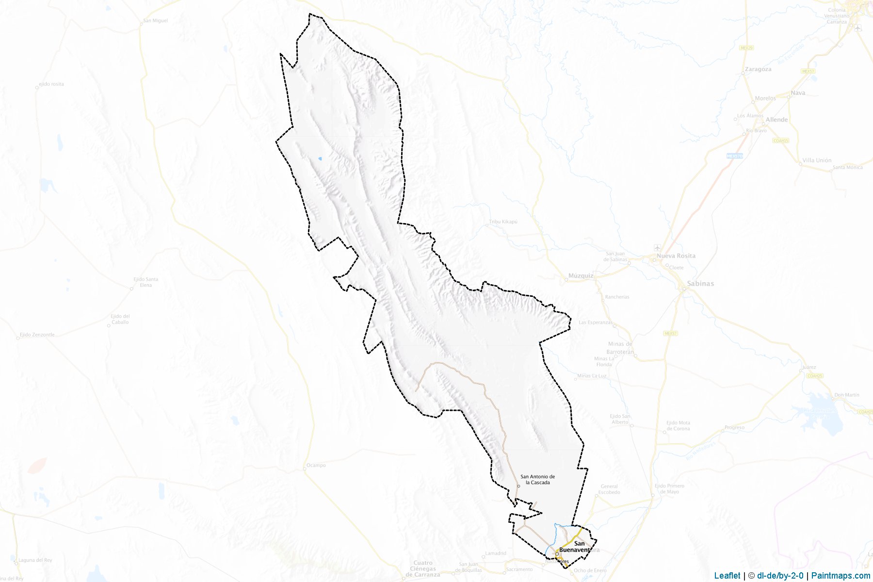 Muestras de recorte de mapas San Buenaventura (Coahuila de Zaragoza)-1