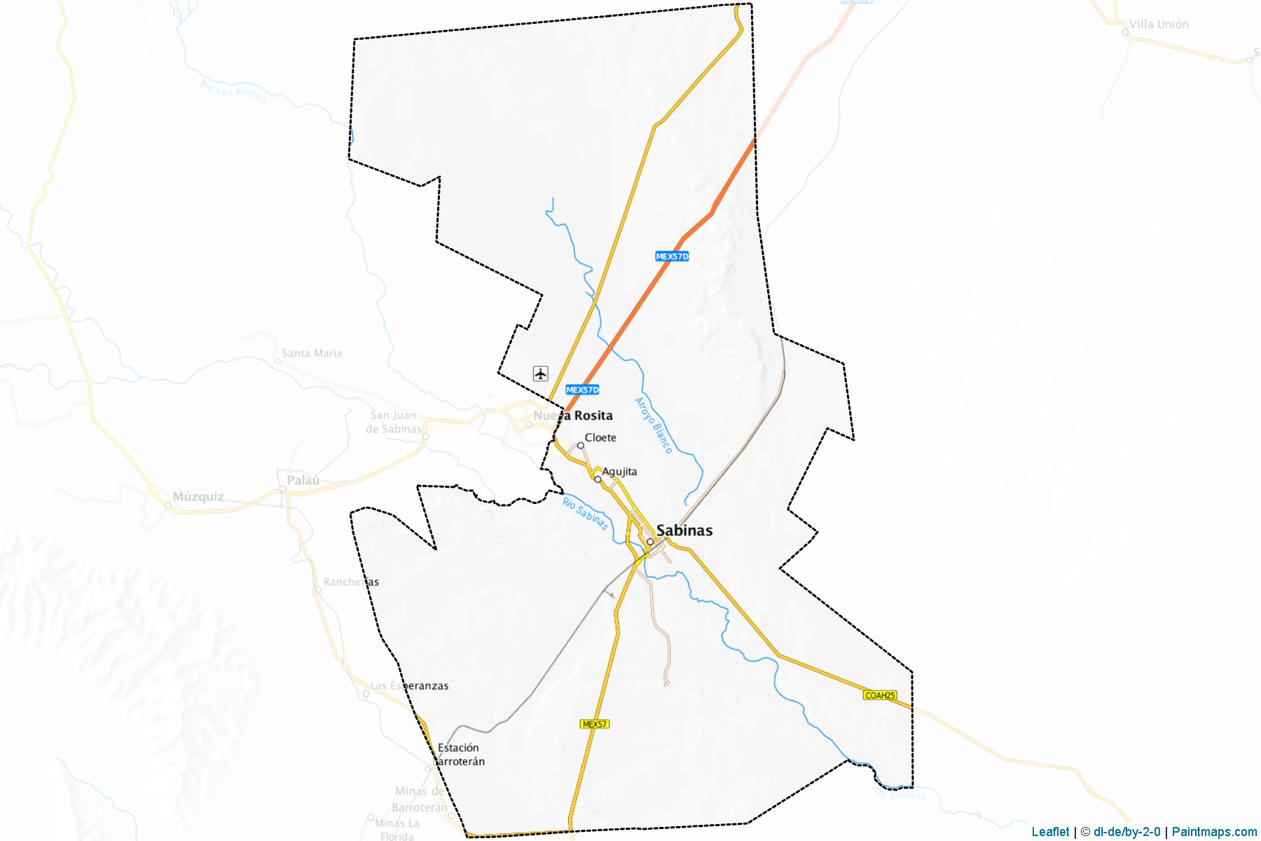 Muestras de recorte de mapas Sabinas (Coahuila de Zaragoza)-1