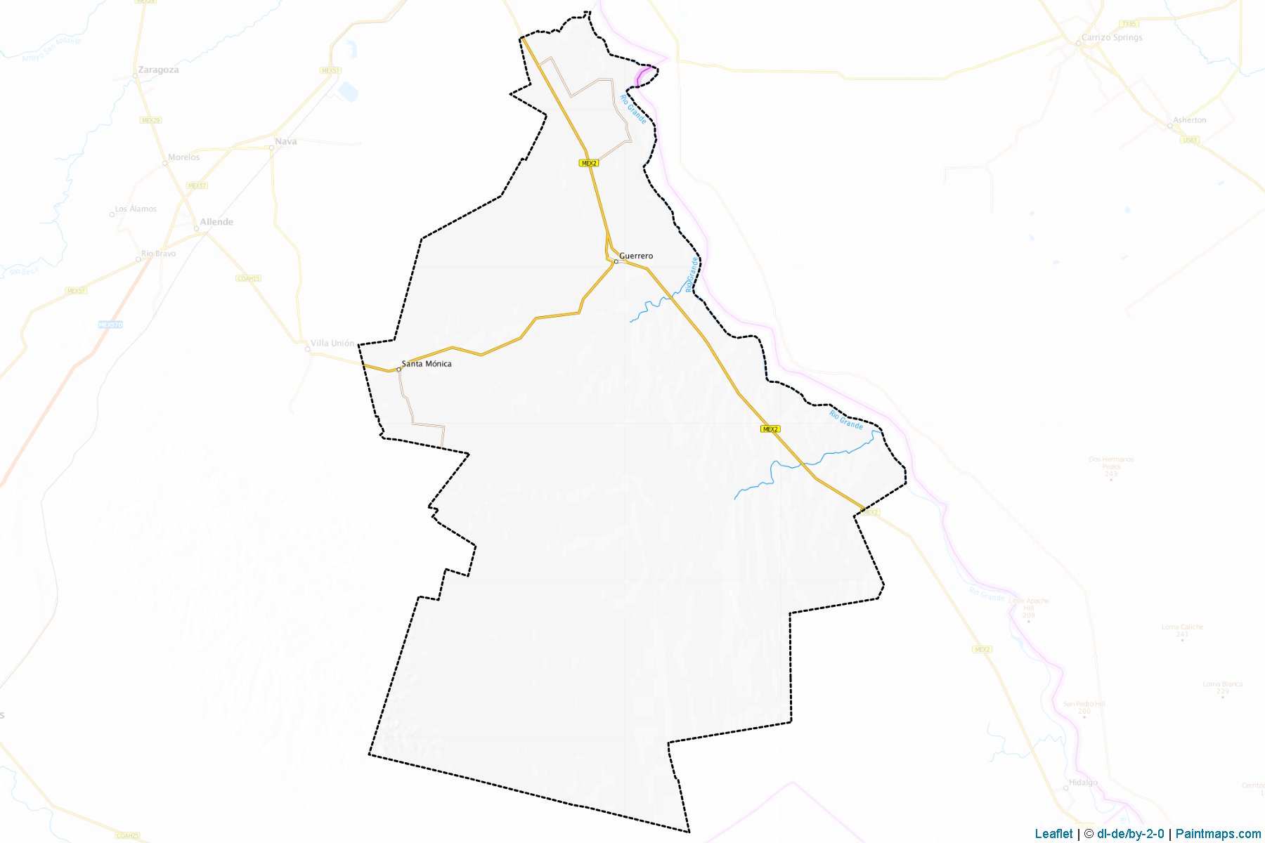 Muestras de recorte de mapas Guerrero (Coahuila de Zaragoza)-1