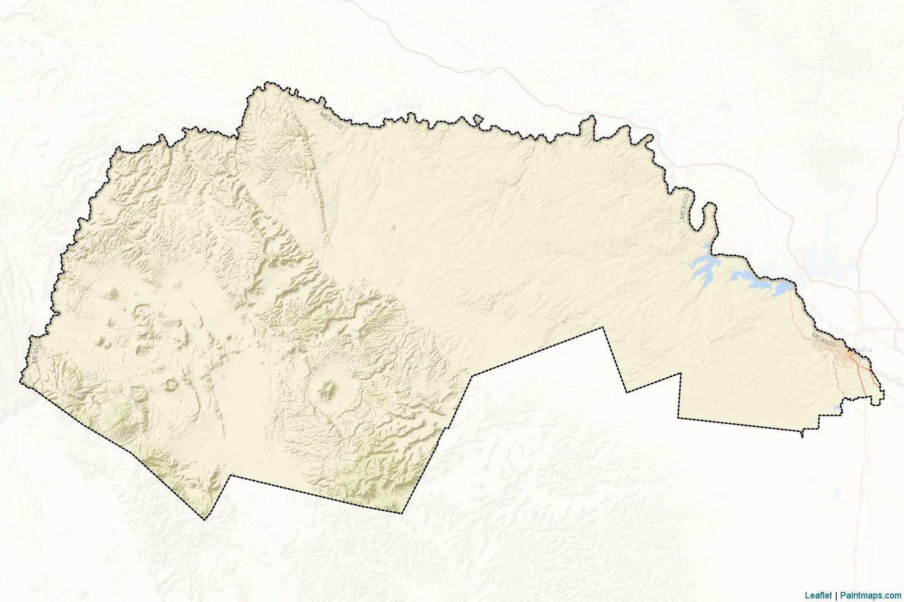 Muestras de recorte de mapas Acuña (Coahuila de Zaragoza)-2