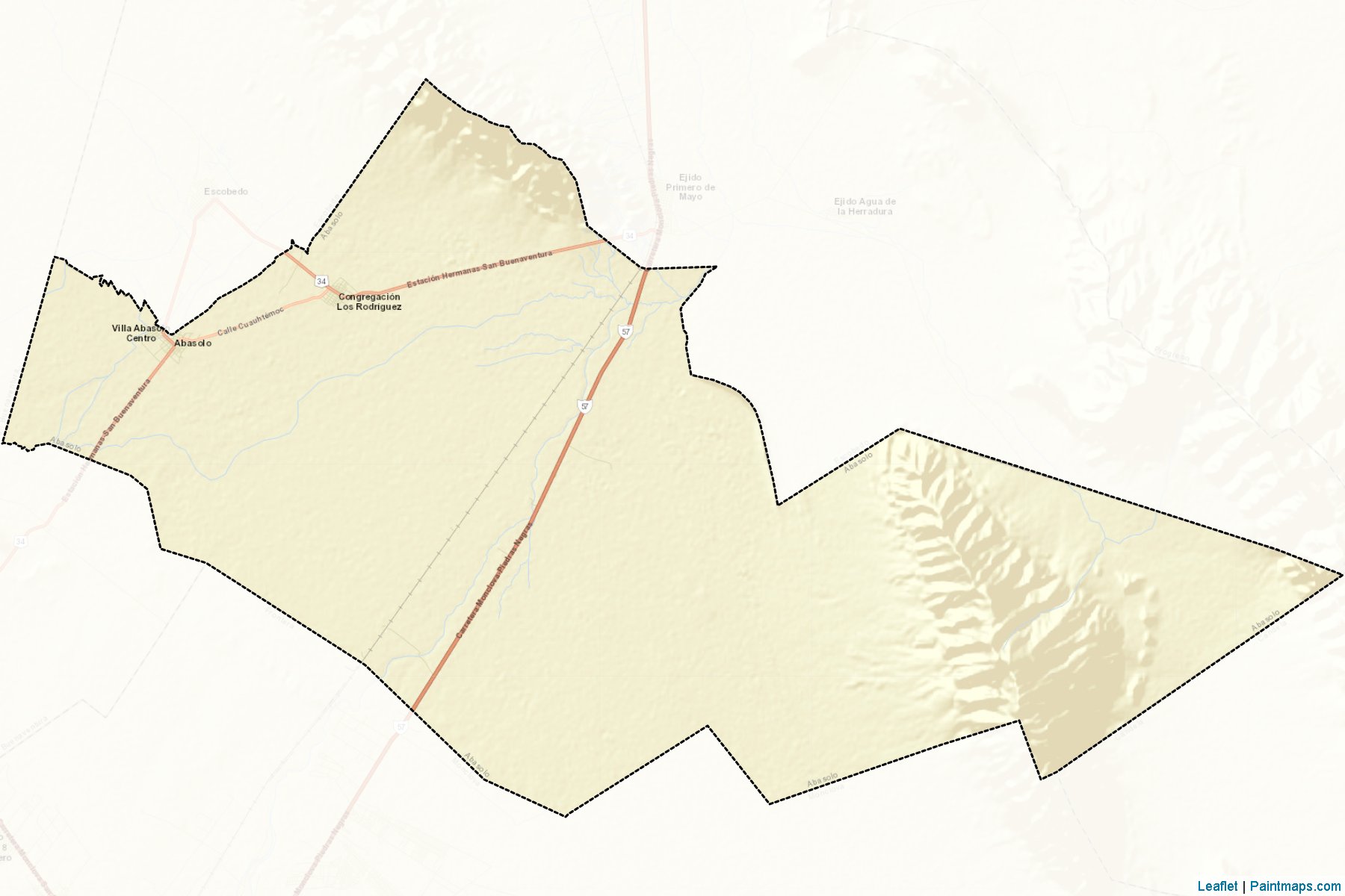 Muestras de recorte de mapas Abasolo (Coahuila de Zaragoza)-2