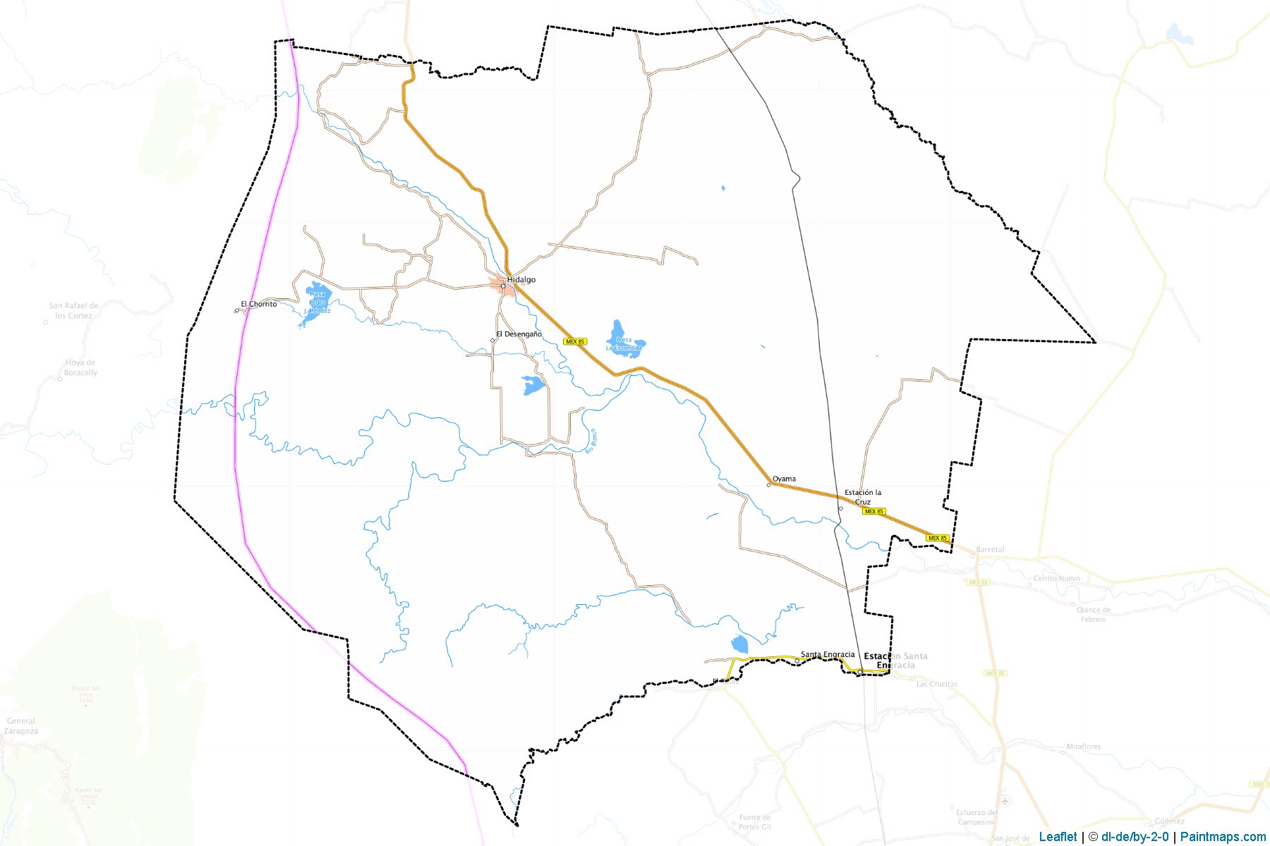 Muestras de recorte de mapas Hidalgo (Tamaulipas)-1