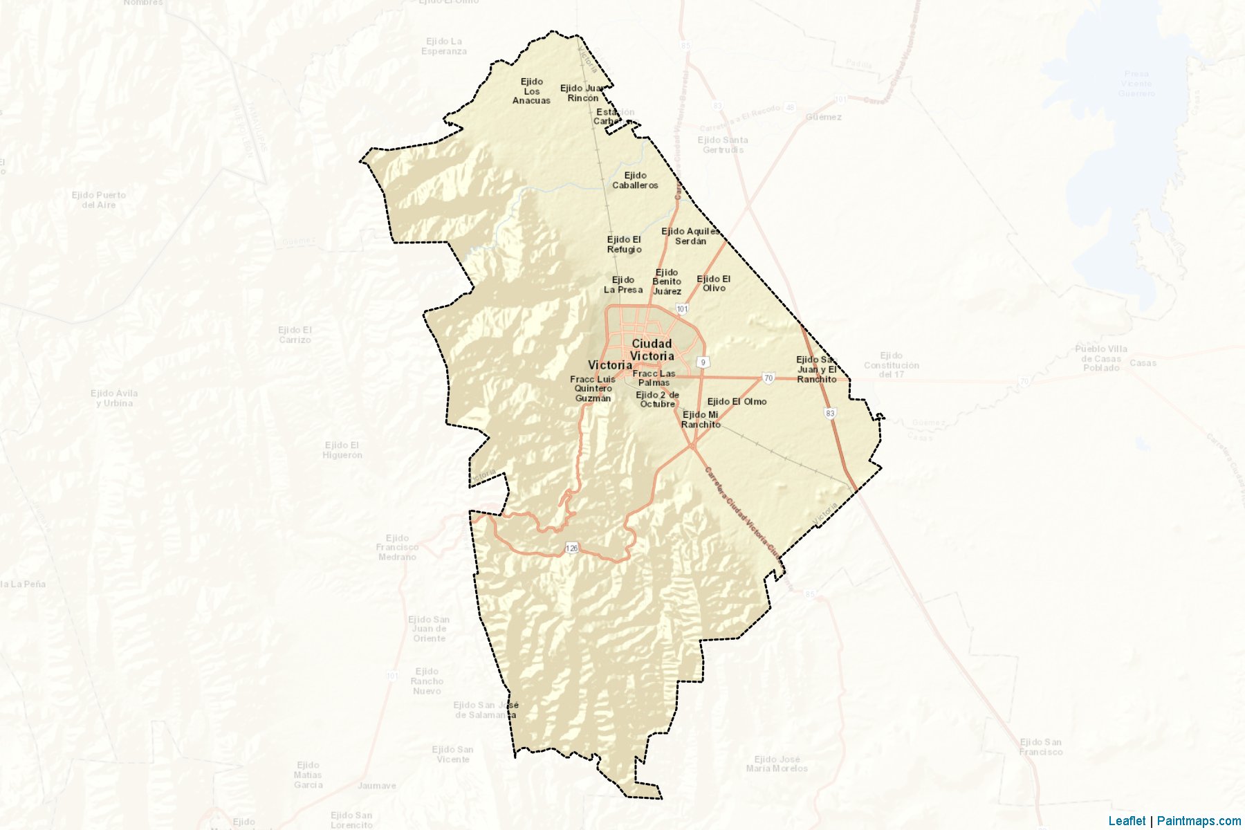 Victoria (Tamaulipas) Map Cropping Samples-2