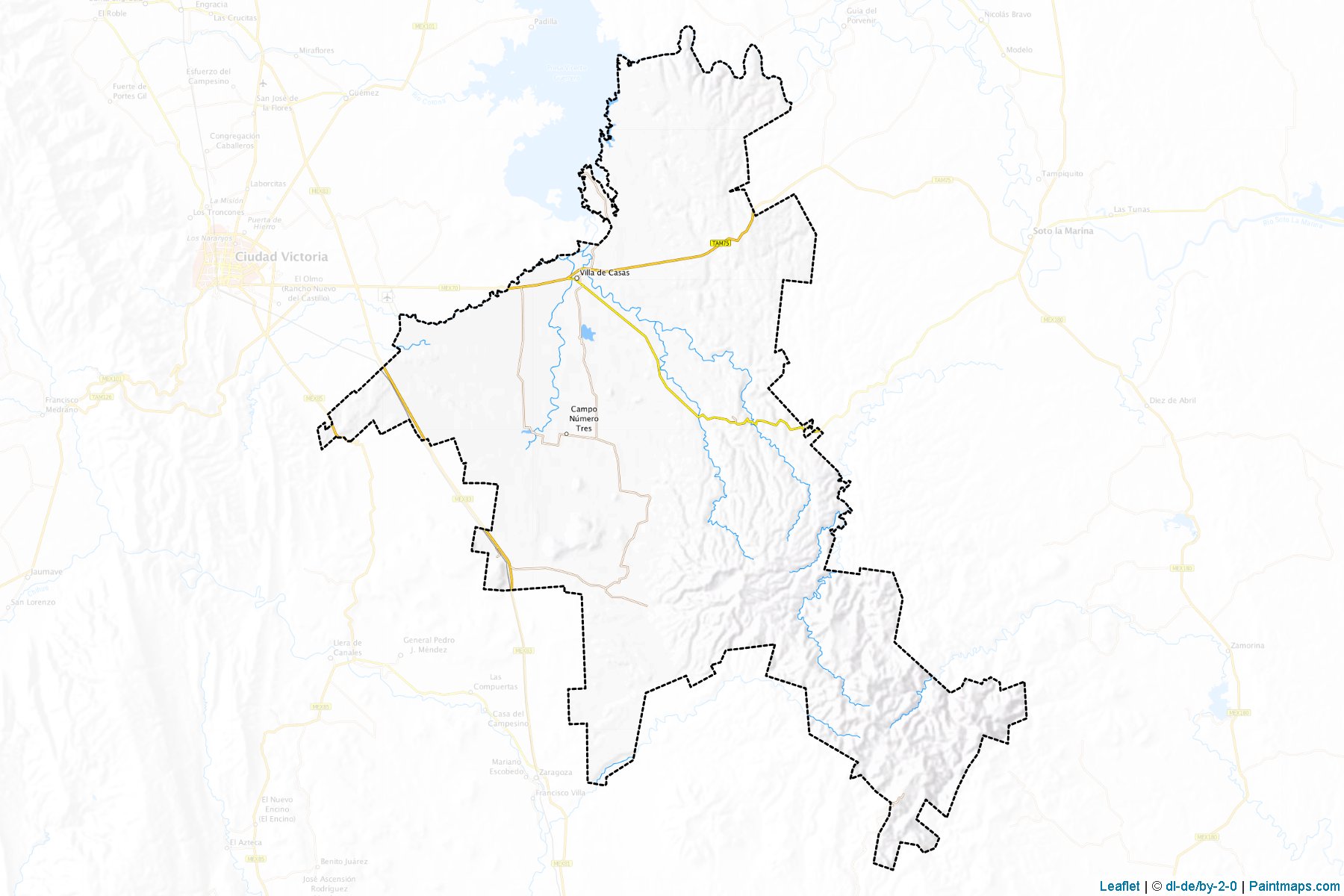 Casas (Tamaulipas) Map Cropping Samples-1