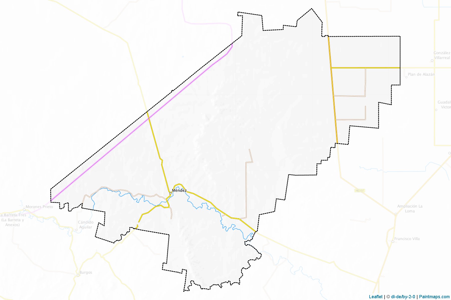 Muestras de recorte de mapas Méndez (Tamaulipas)-1