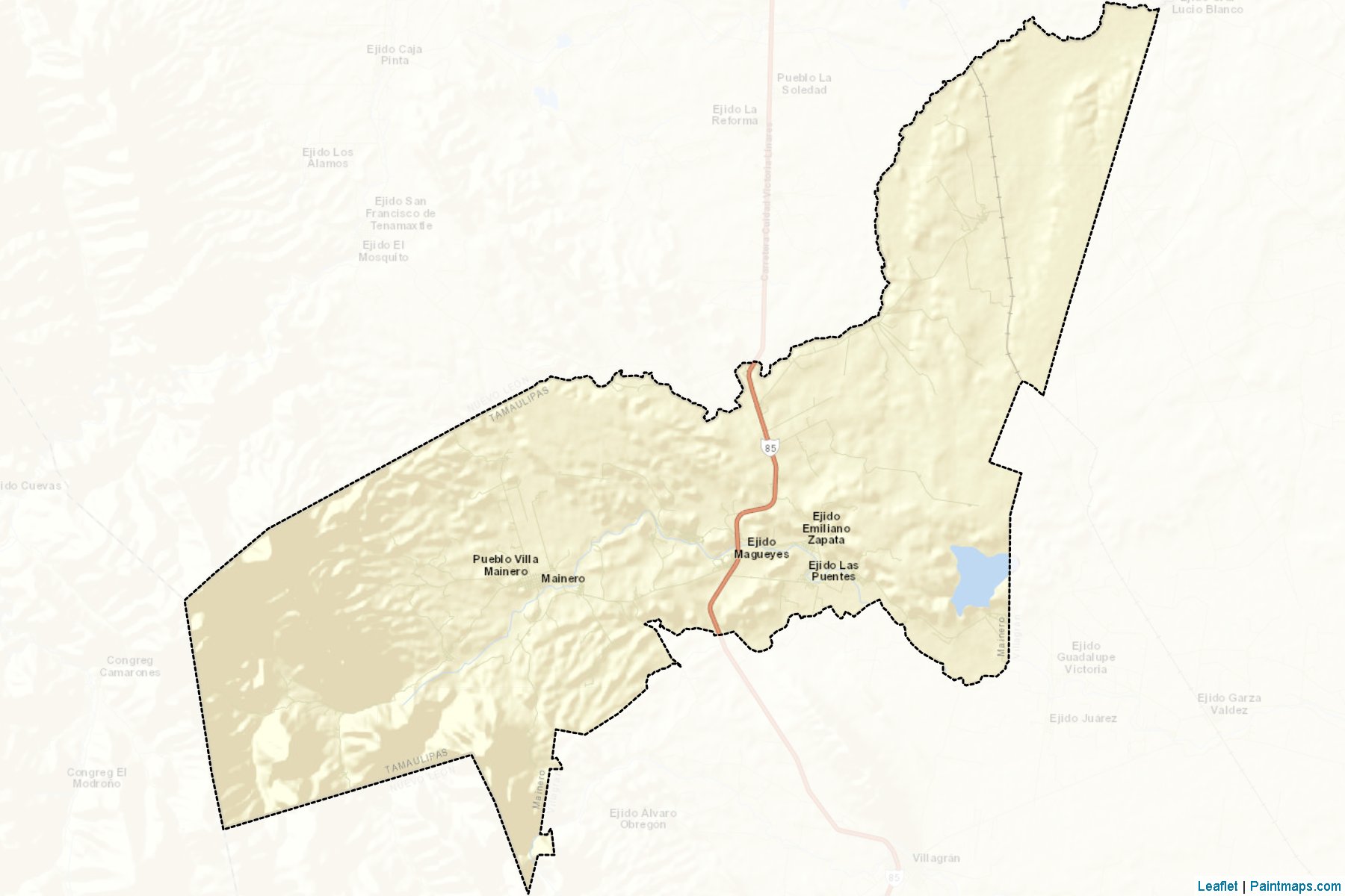 Mainero (Tamaulipas) Map Cropping Samples-2