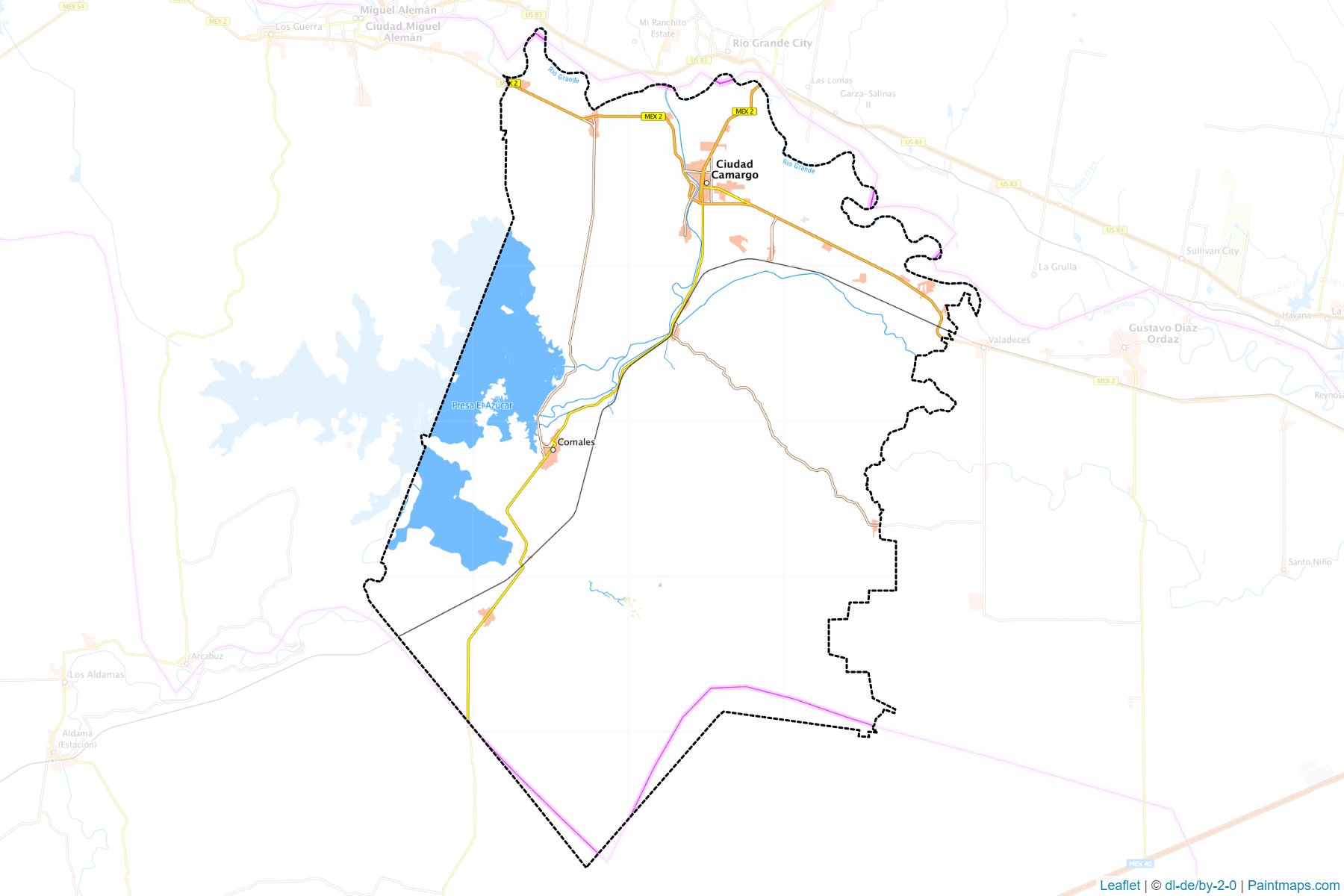 Muestras de recorte de mapas Camargo (Tamaulipas)-1