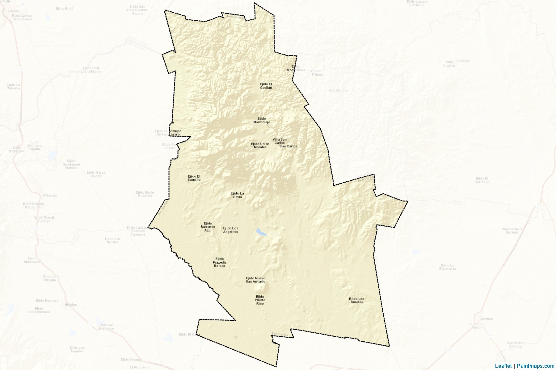 San Carlos (Tamaulipas) Map Cropping Samples-2