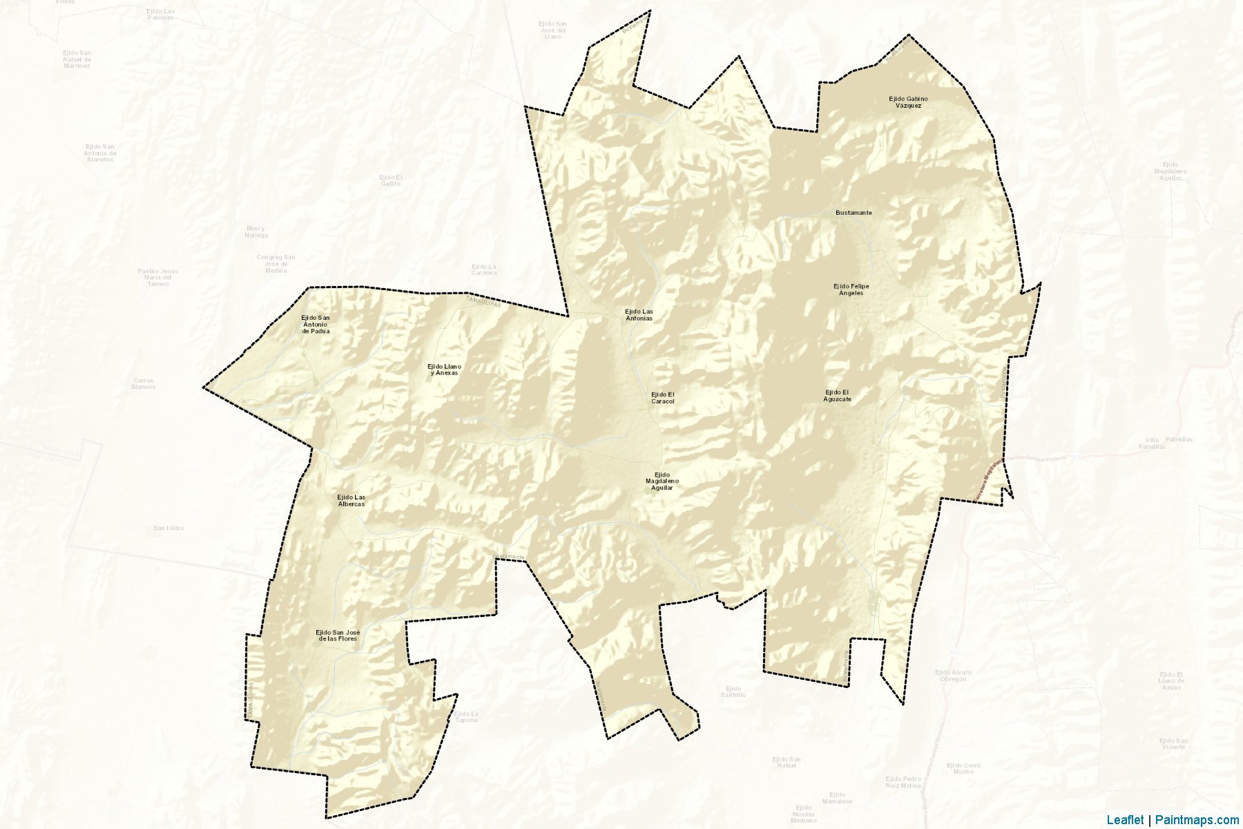 Muestras de recorte de mapas Bustamante (Tamaulipas)-2