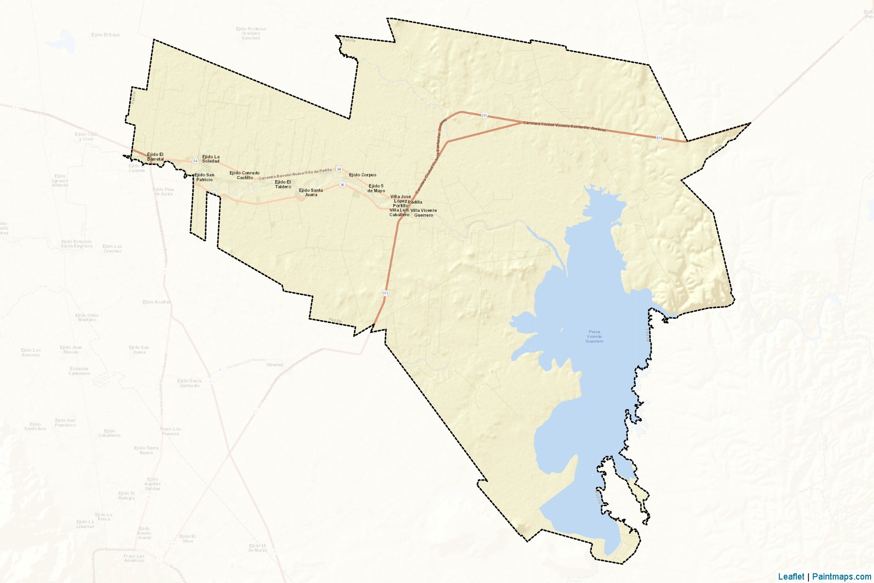 Muestras de recorte de mapas Padilla (Tamaulipas)-2