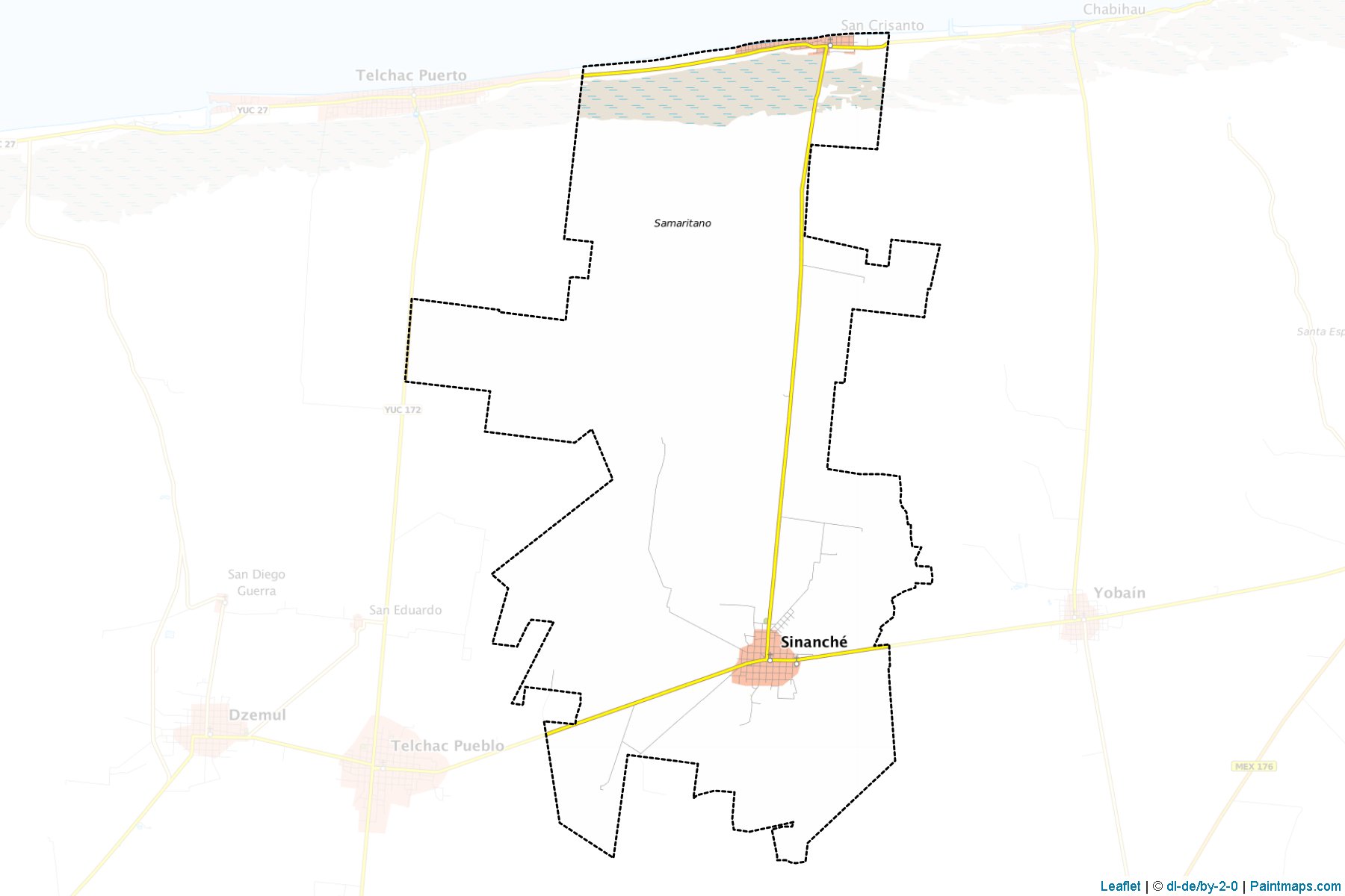 Muestras de recorte de mapas Sinanché (Yucatán)-1