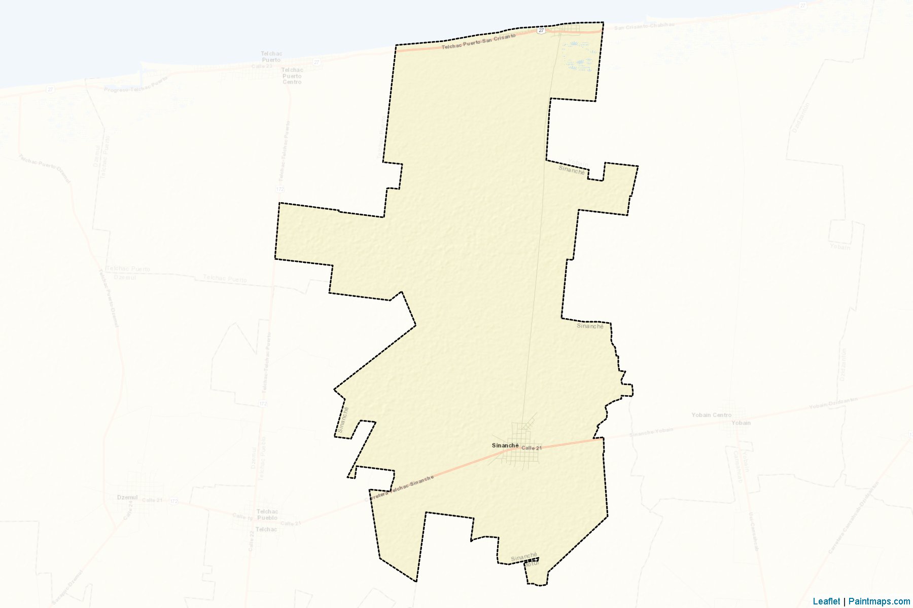 Muestras de recorte de mapas Sinanché (Yucatán)-2