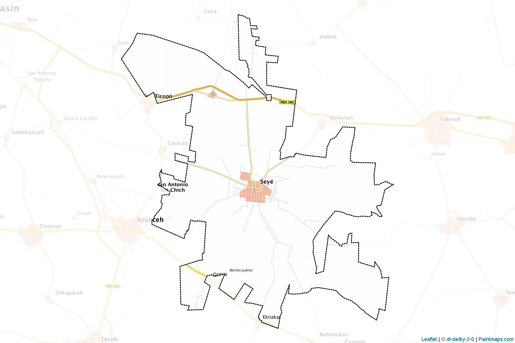 Muestras de recorte de mapas Seyé (Yucatán)-1