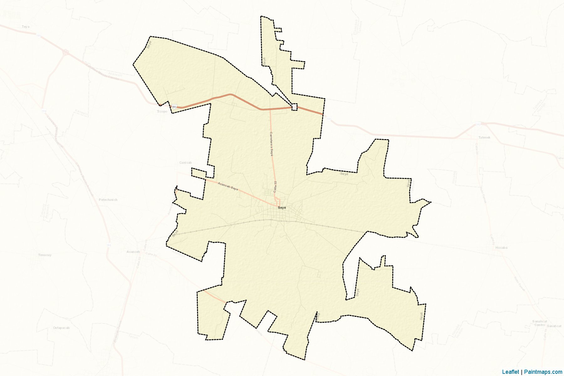 Muestras de recorte de mapas Seyé (Yucatán)-2