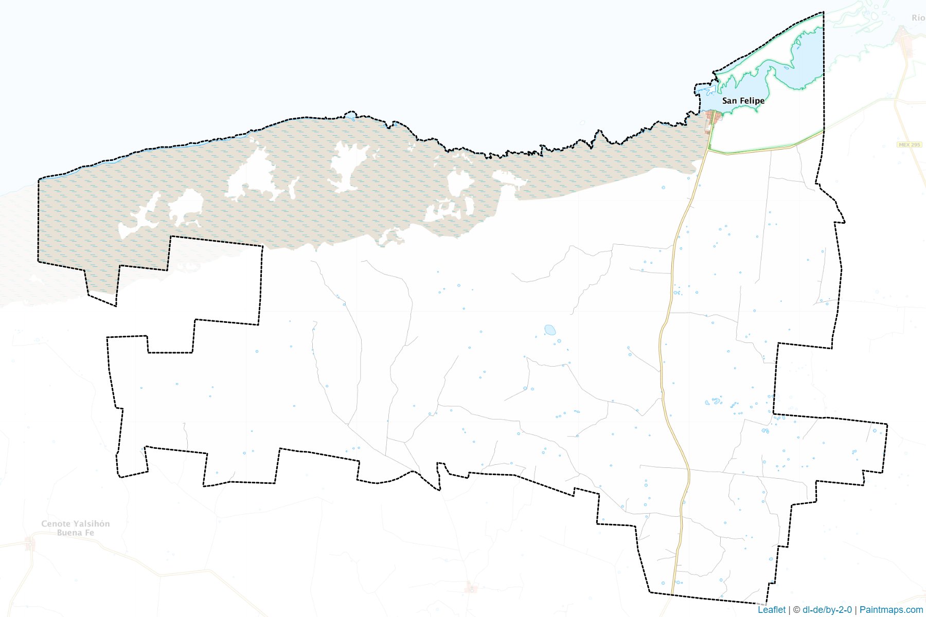 Muestras de recorte de mapas San Felipe (Yucatán)-1