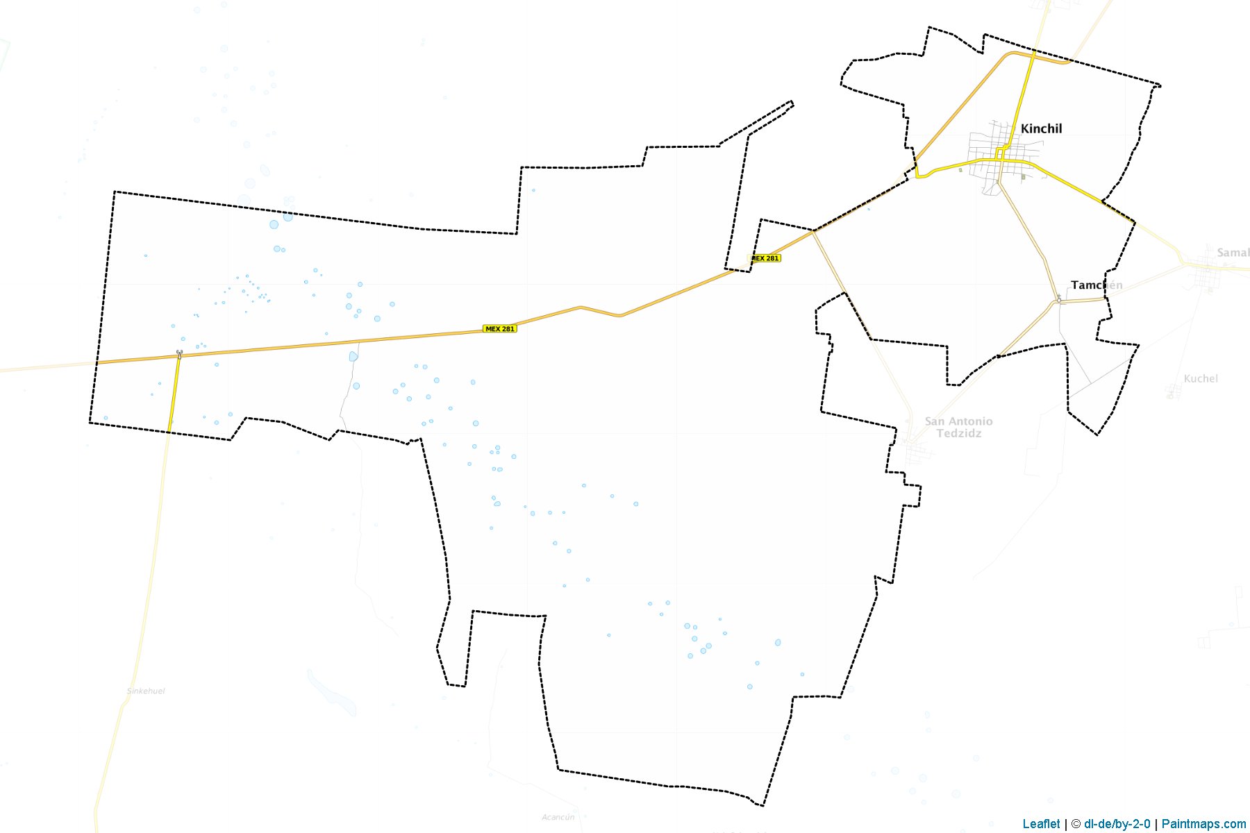 Muestras de recorte de mapas Kinchil (Yucatán)-1