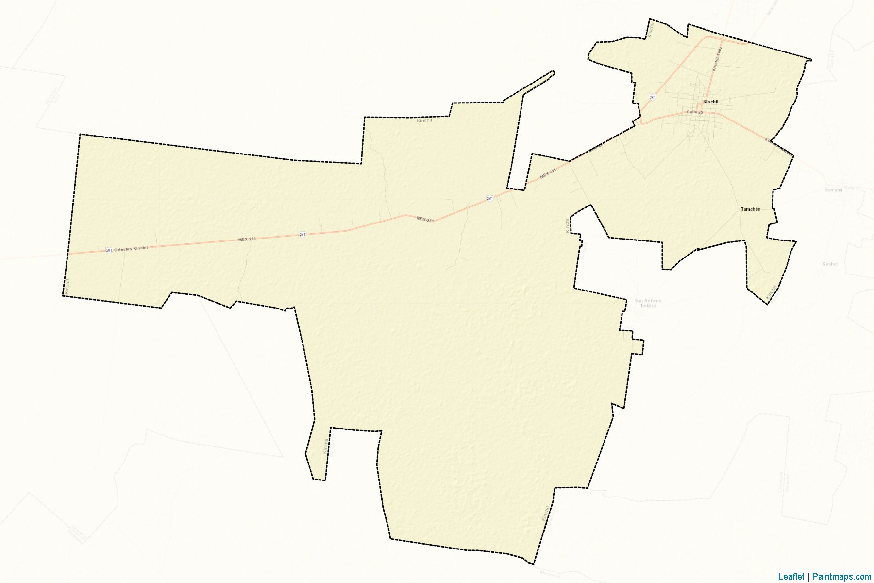 Muestras de recorte de mapas Kinchil (Yucatán)-2