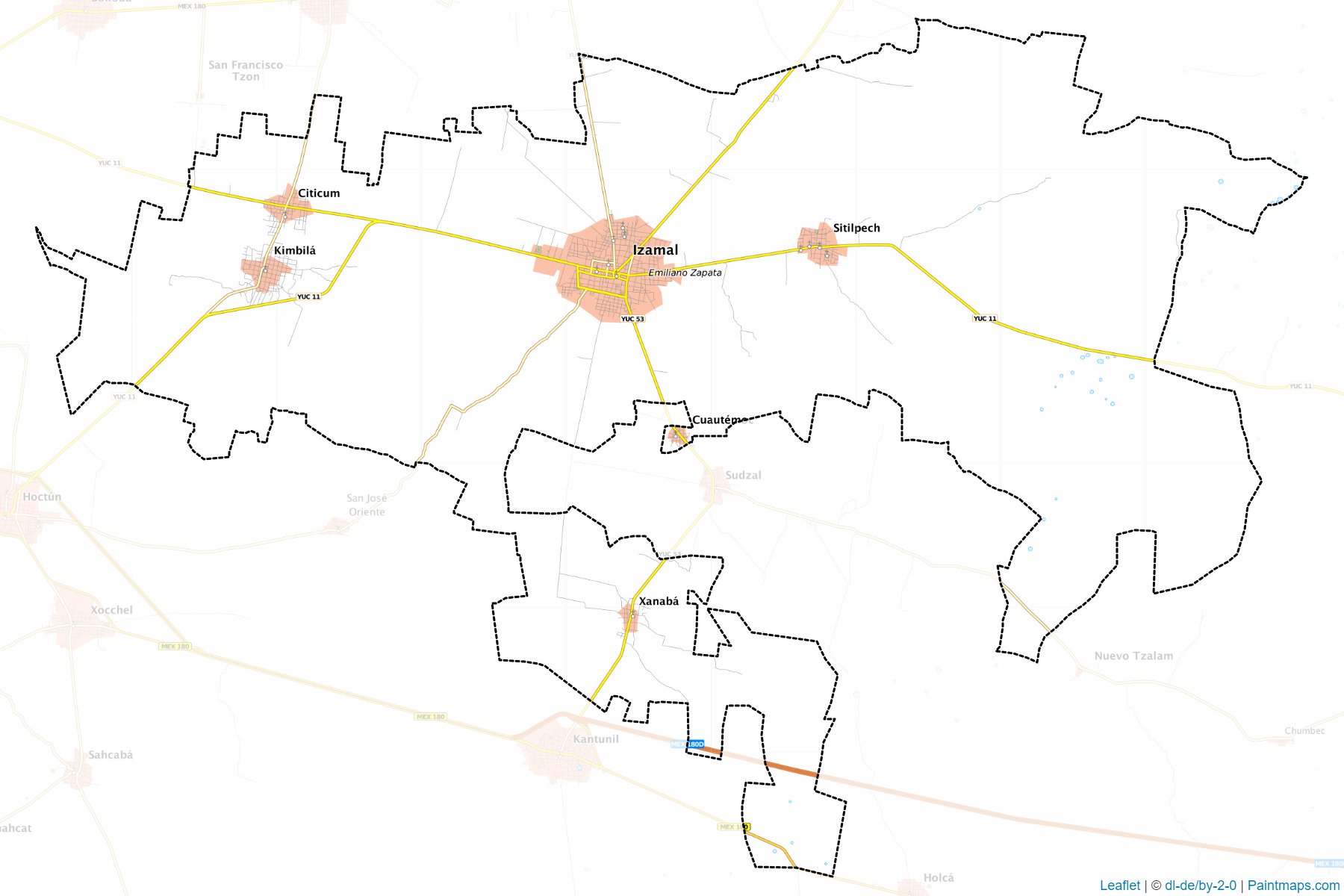 Izamal (Yucatán) Map Cropping Samples-1