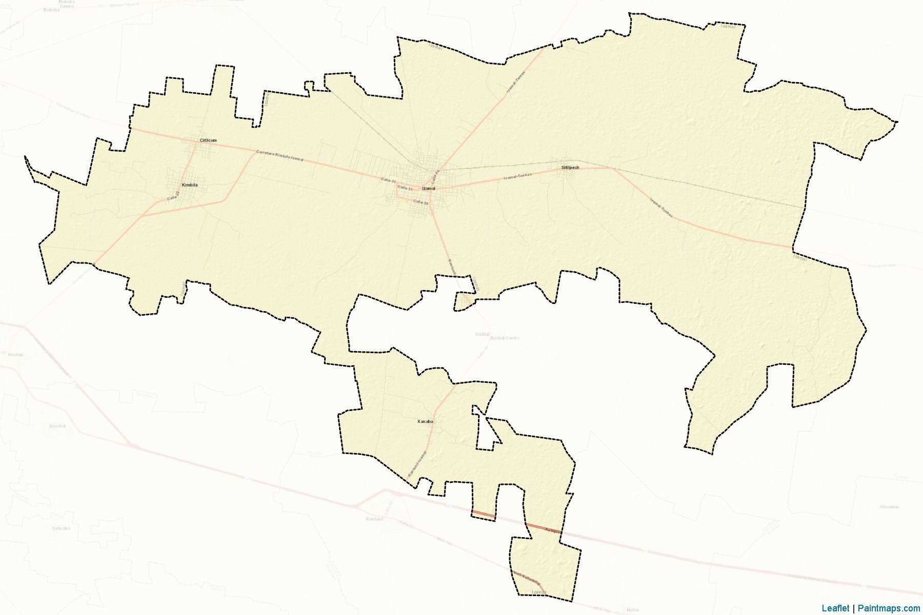 Izamal (Yucatán) Map Cropping Samples-2