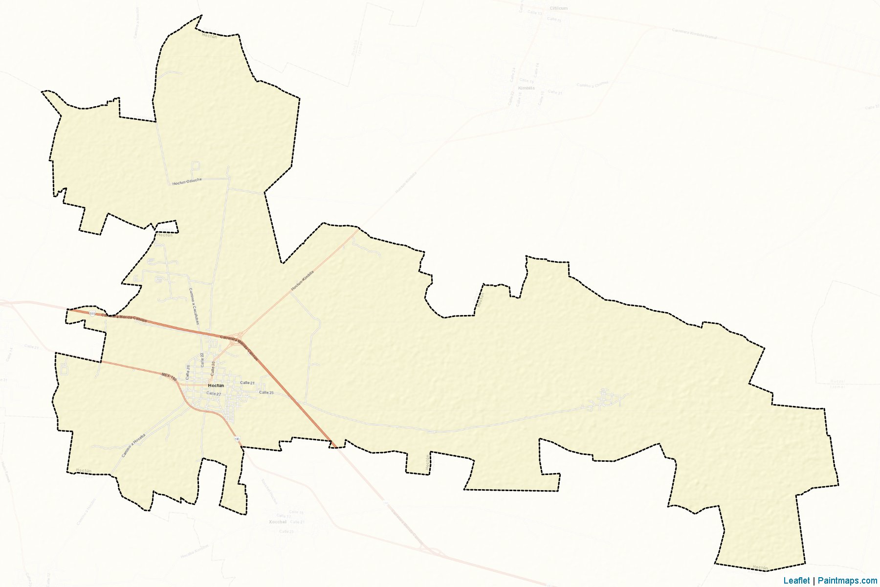 Muestras de recorte de mapas Hoctún (Yucatán)-2