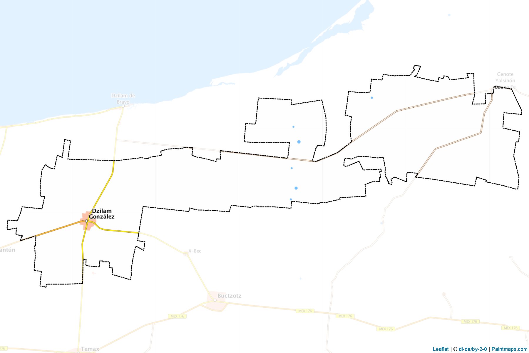 Muestras de recorte de mapas Dzilam González (Yucatán)-1