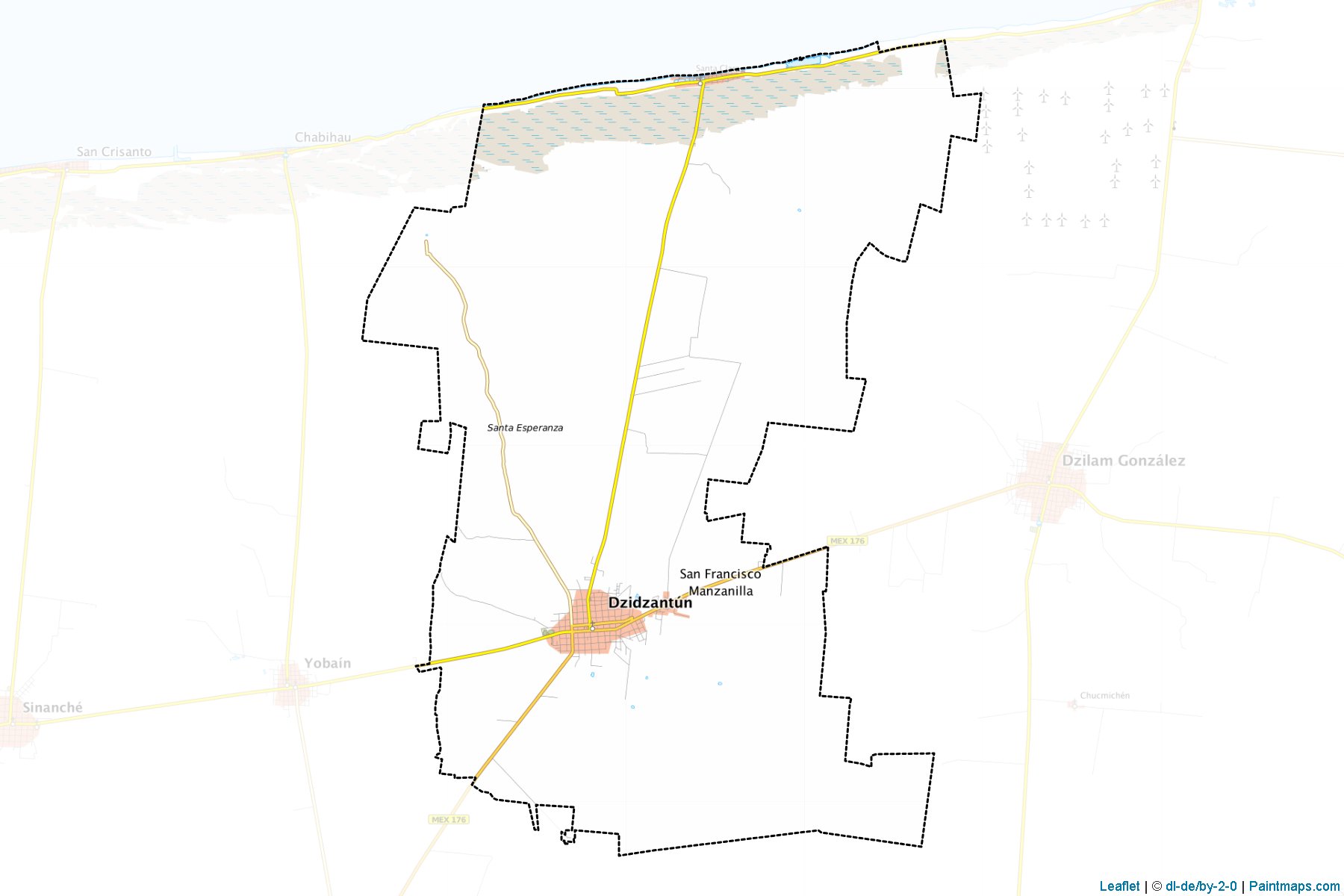 Dzidzantún (Yucatán) Map Cropping Samples-1