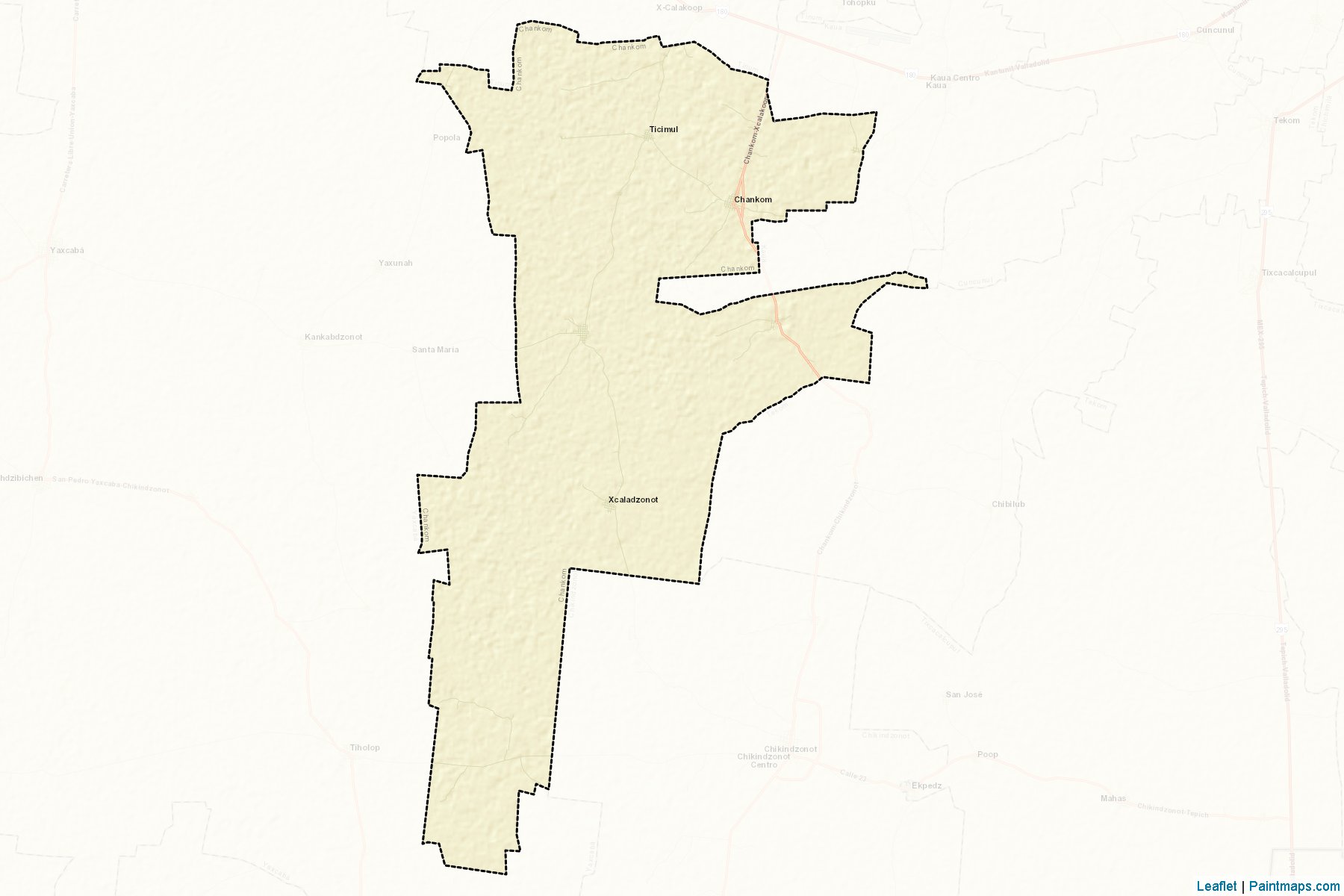 Muestras de recorte de mapas Chankom (Yucatán)-2