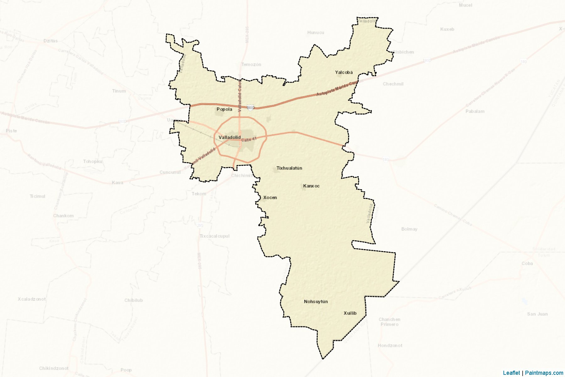 Valladolid (Yucatán) Haritası Örnekleri-2