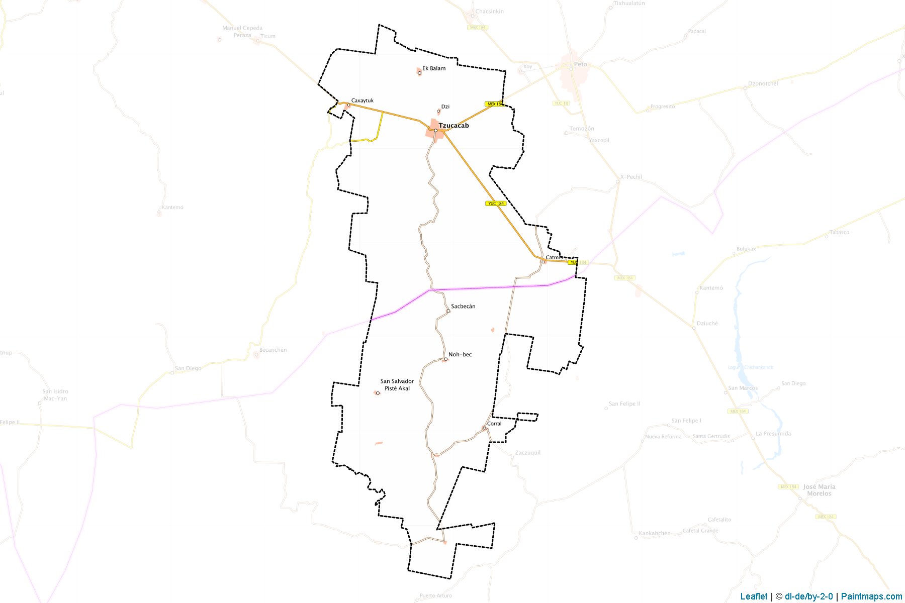 Muestras de recorte de mapas Tzucacab (Yucatán)-1