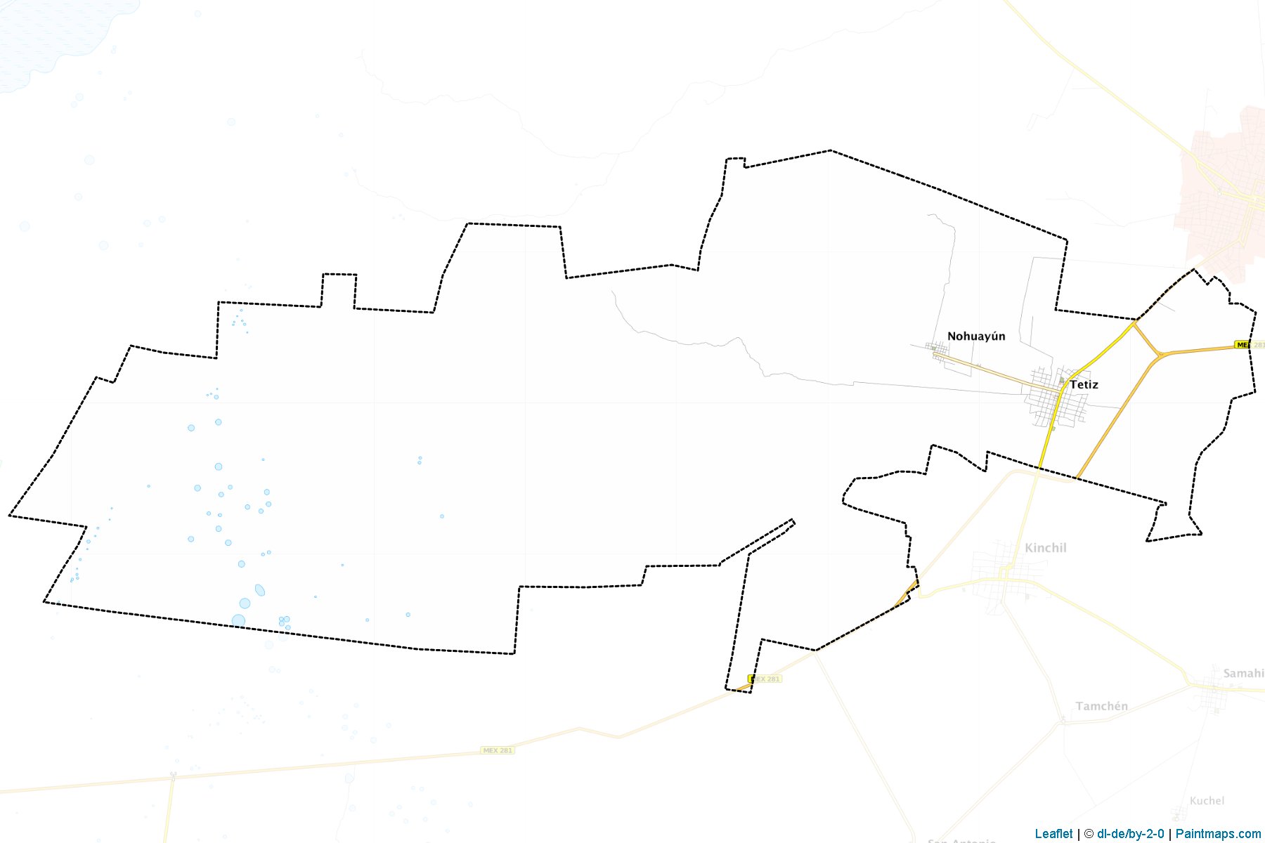 Tetiz (Yucatán) Map Cropping Samples-1