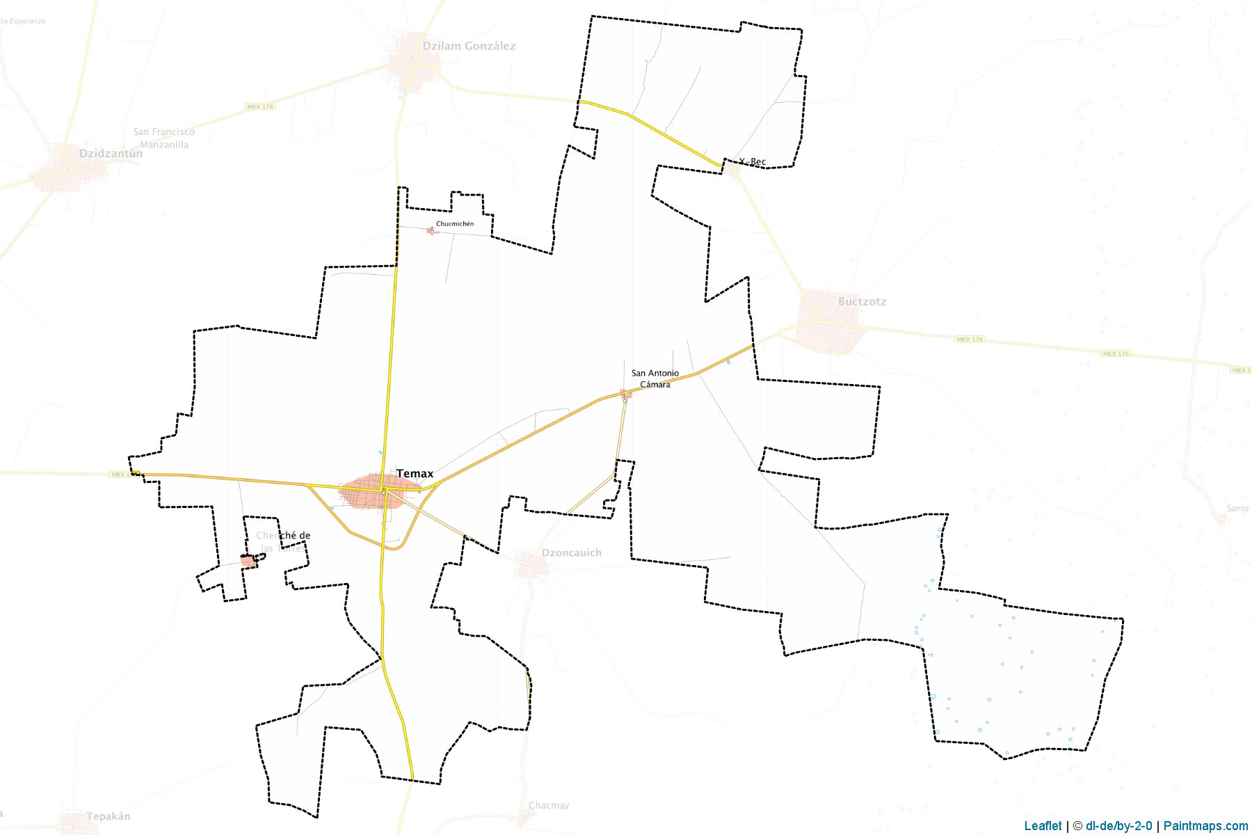 Muestras de recorte de mapas Temax (Yucatán)-1