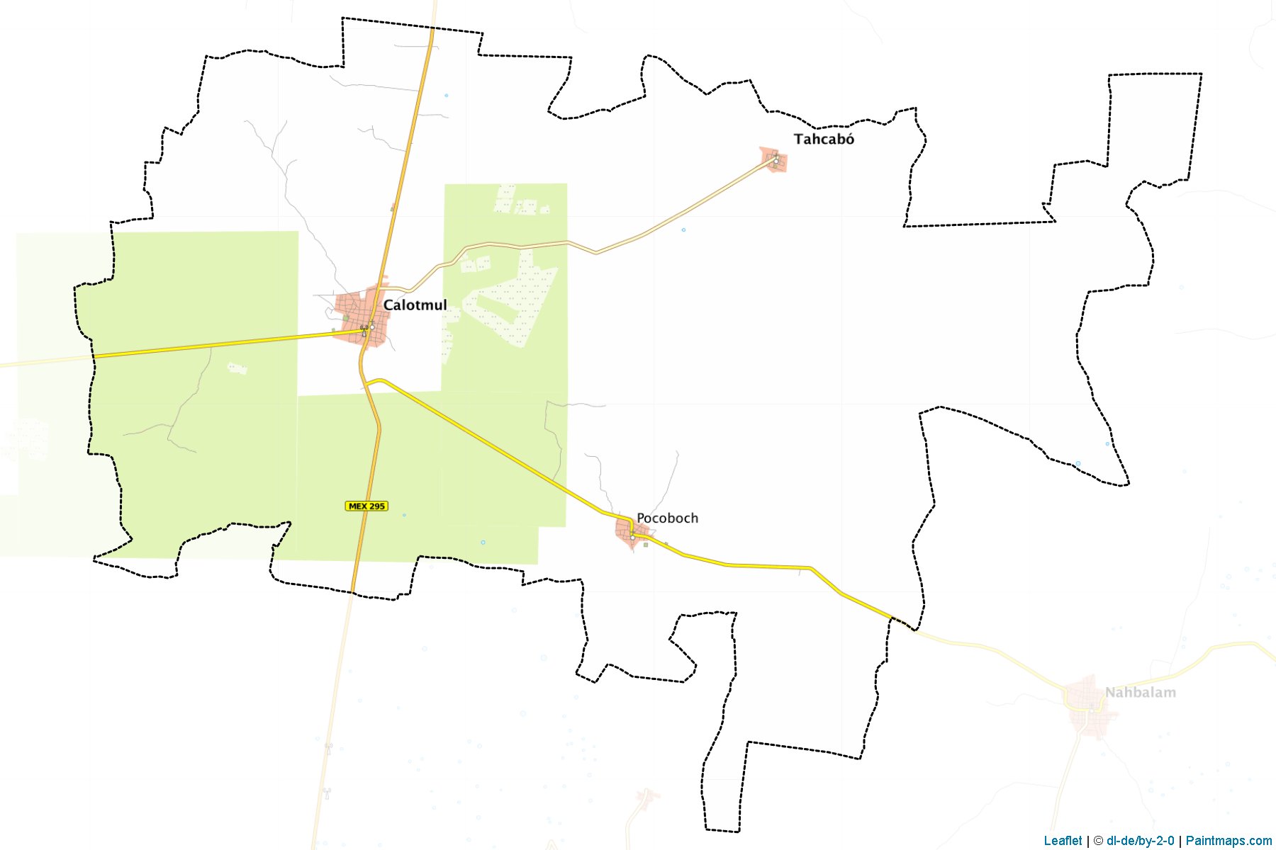 Calotmul (Yucatán) Map Cropping Samples-1