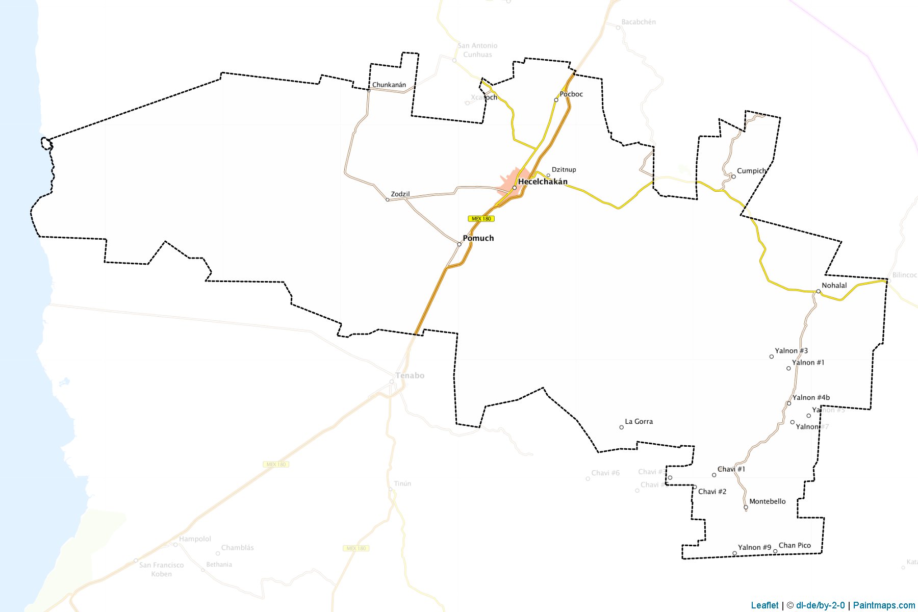 Muestras de recorte de mapas Hecelchakán (Campeche)-1