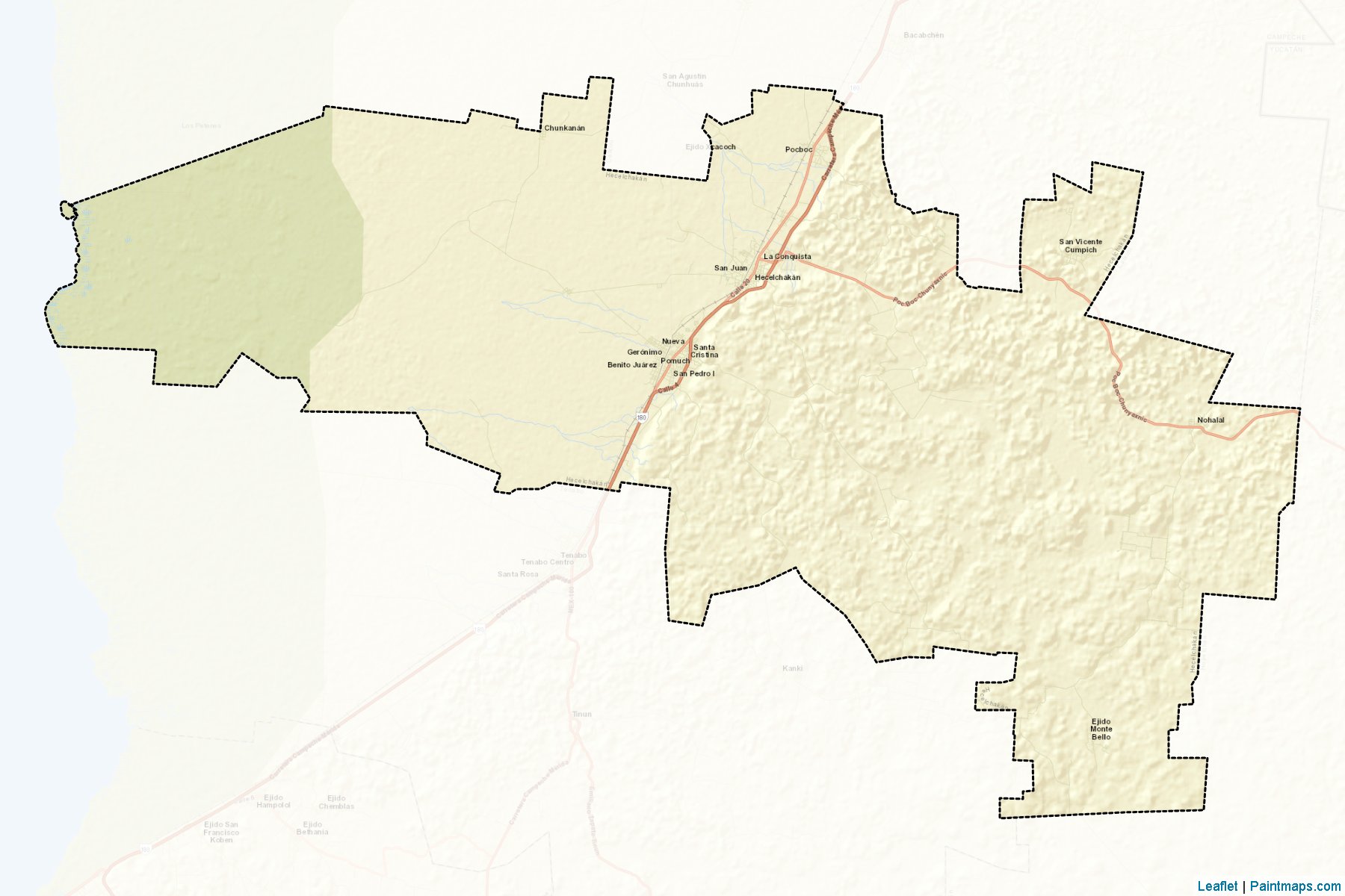 Muestras de recorte de mapas Hecelchakán (Campeche)-2