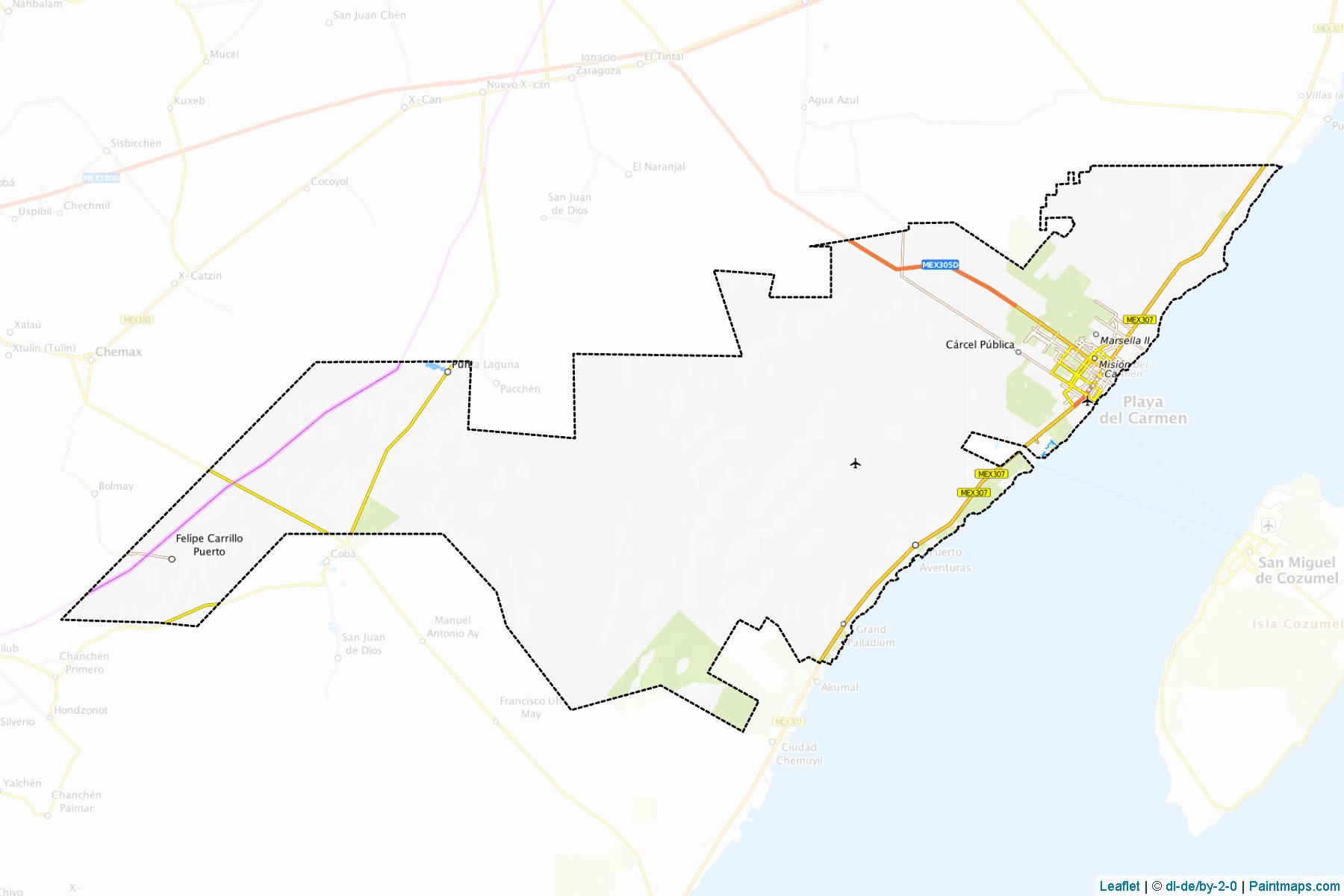 Solidaridad (Quintana Roo) Map Cropping Samples-1