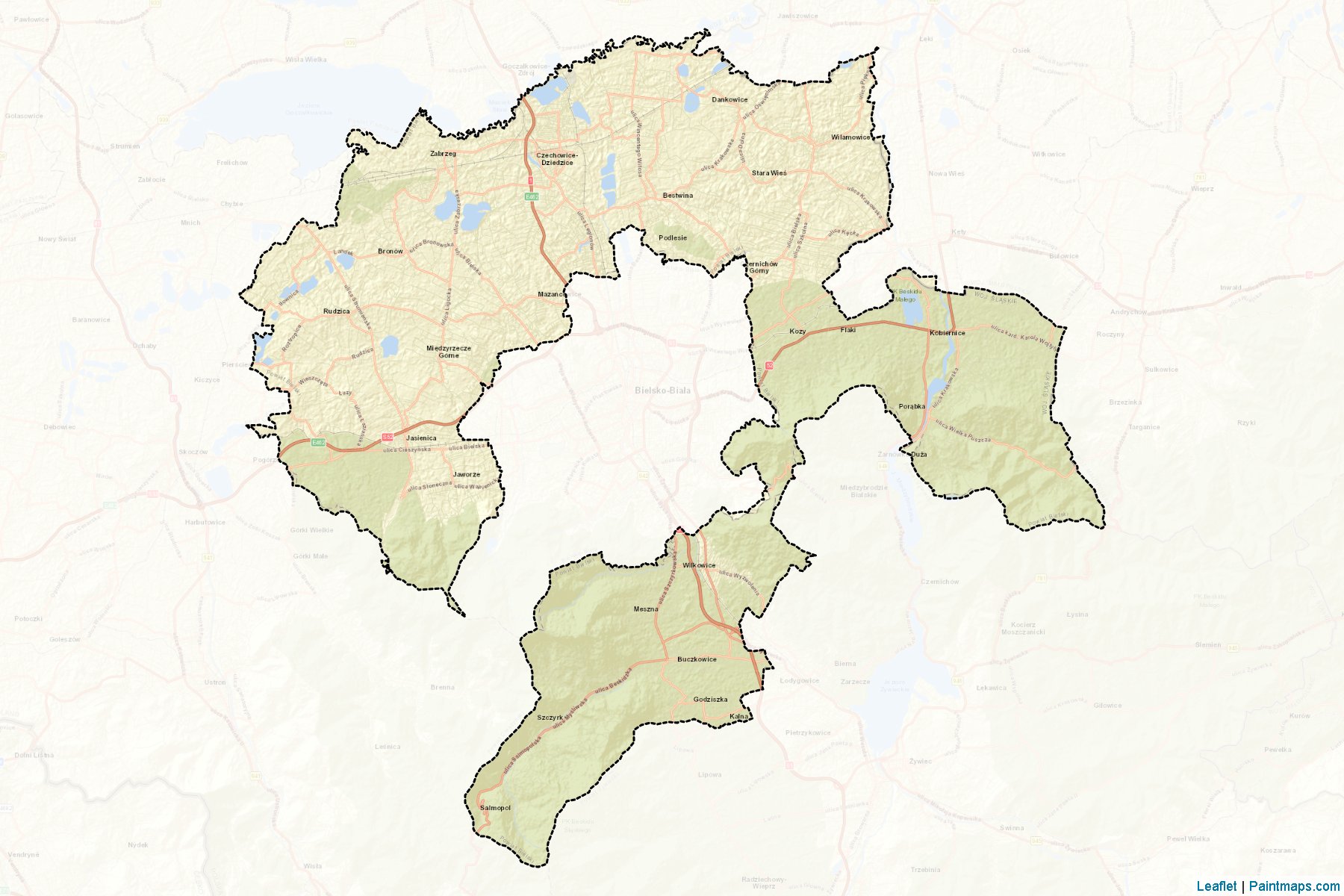 Bielski (Silesian Voivodeship) Map Cropping Samples-2