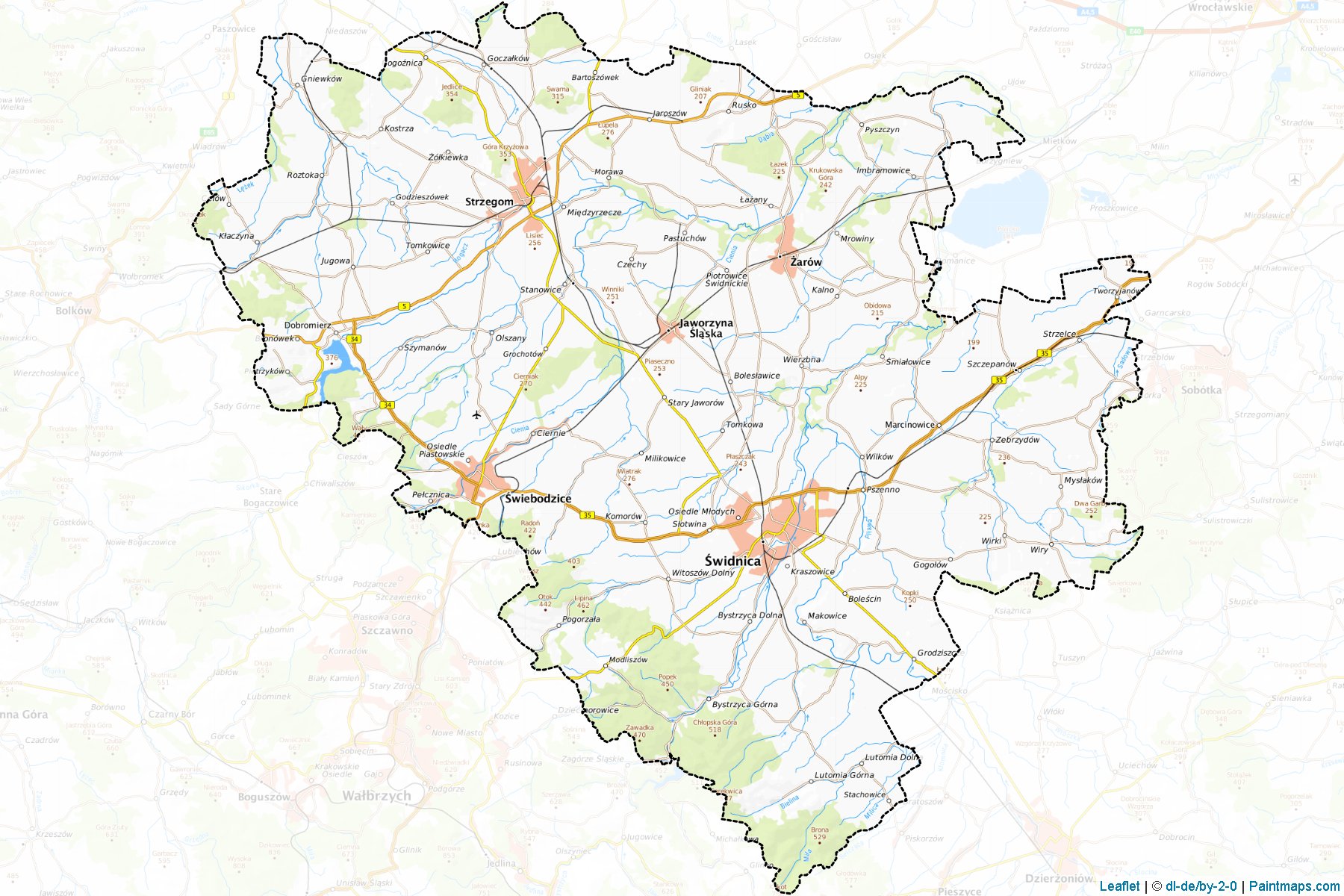 Świdnicki (dolnoslaskie) Map Cropping Samples-1