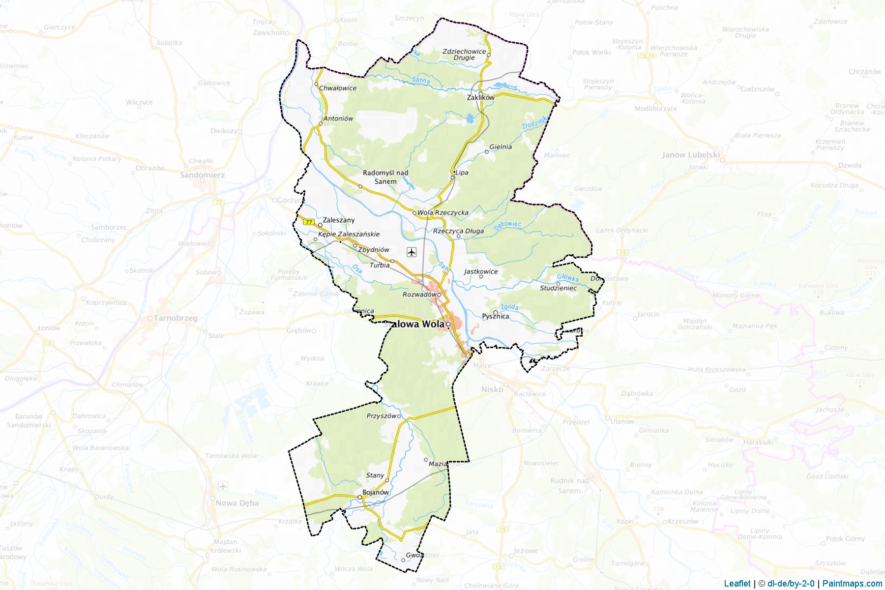 Stalowa Wola (Podkarpackie) Map Cropping Samples-1