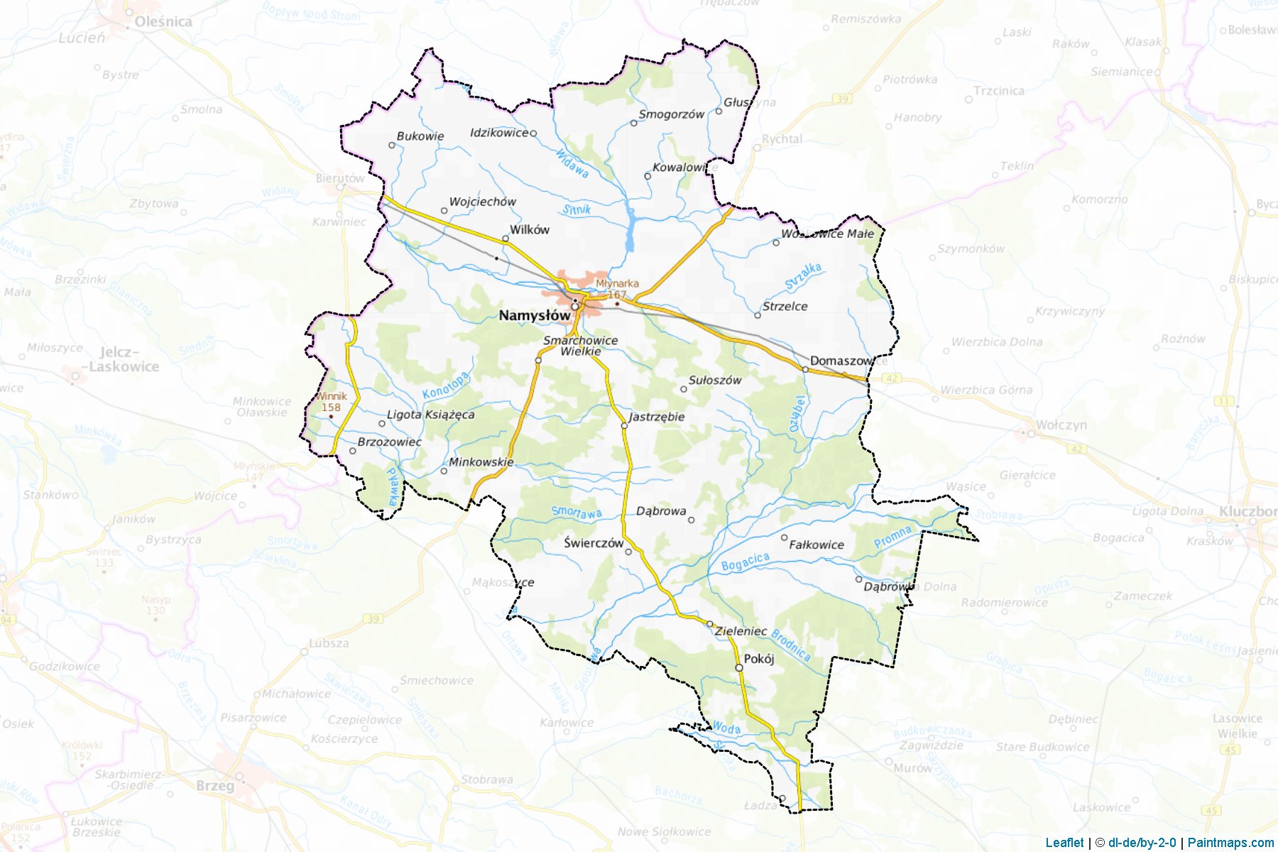 Muestras de recorte de mapas Namysłowski (Opolskie)-1