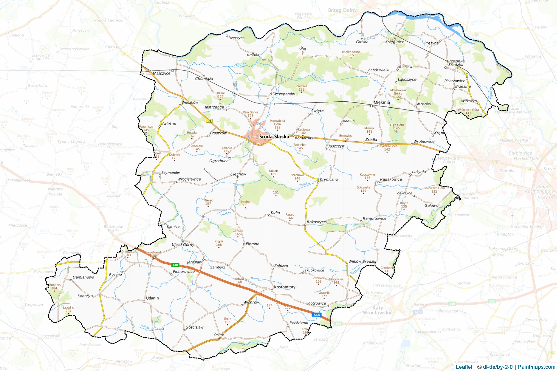 Średzki (dolnoslaskie) Map Cropping Samples-1