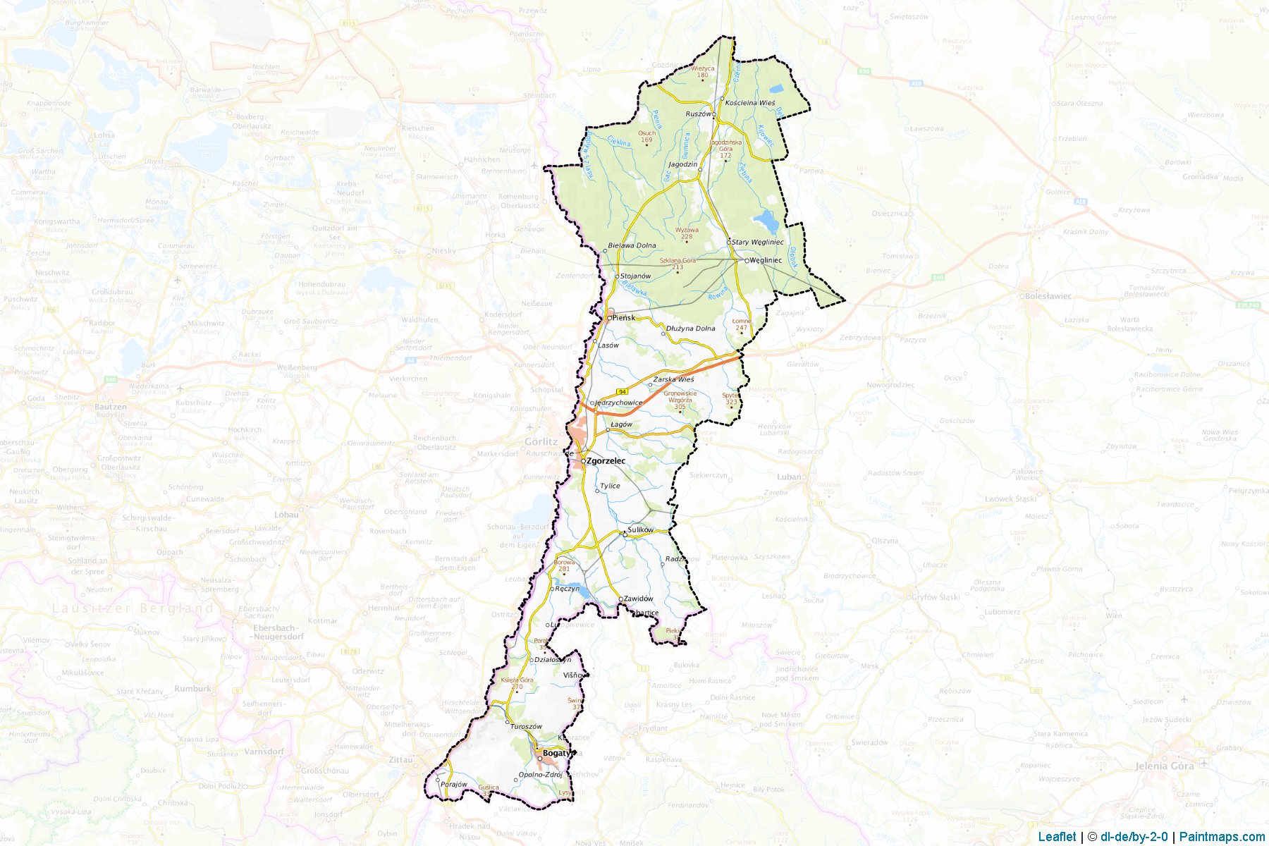 Zgorzelec (dolnoslaskie) Map Cropping Samples-1