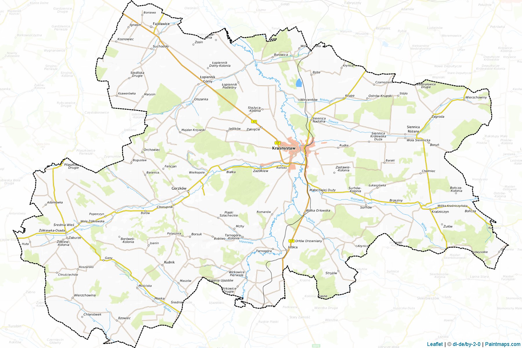 Krasnystaw (Lubelskie) Map Cropping Samples-1