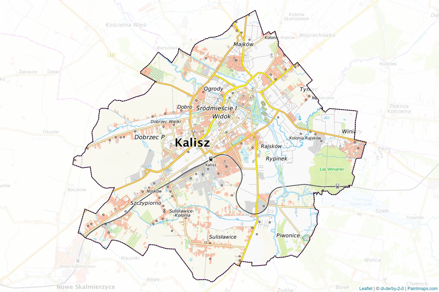 Kalisz Region (Greater Poland) Map Cropping Samples-1