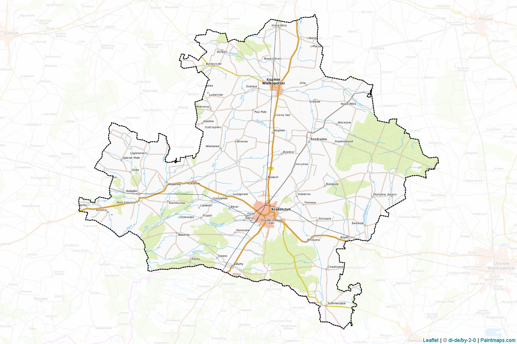 Krotoszyński (Greater Poland) Map Cropping Samples-1