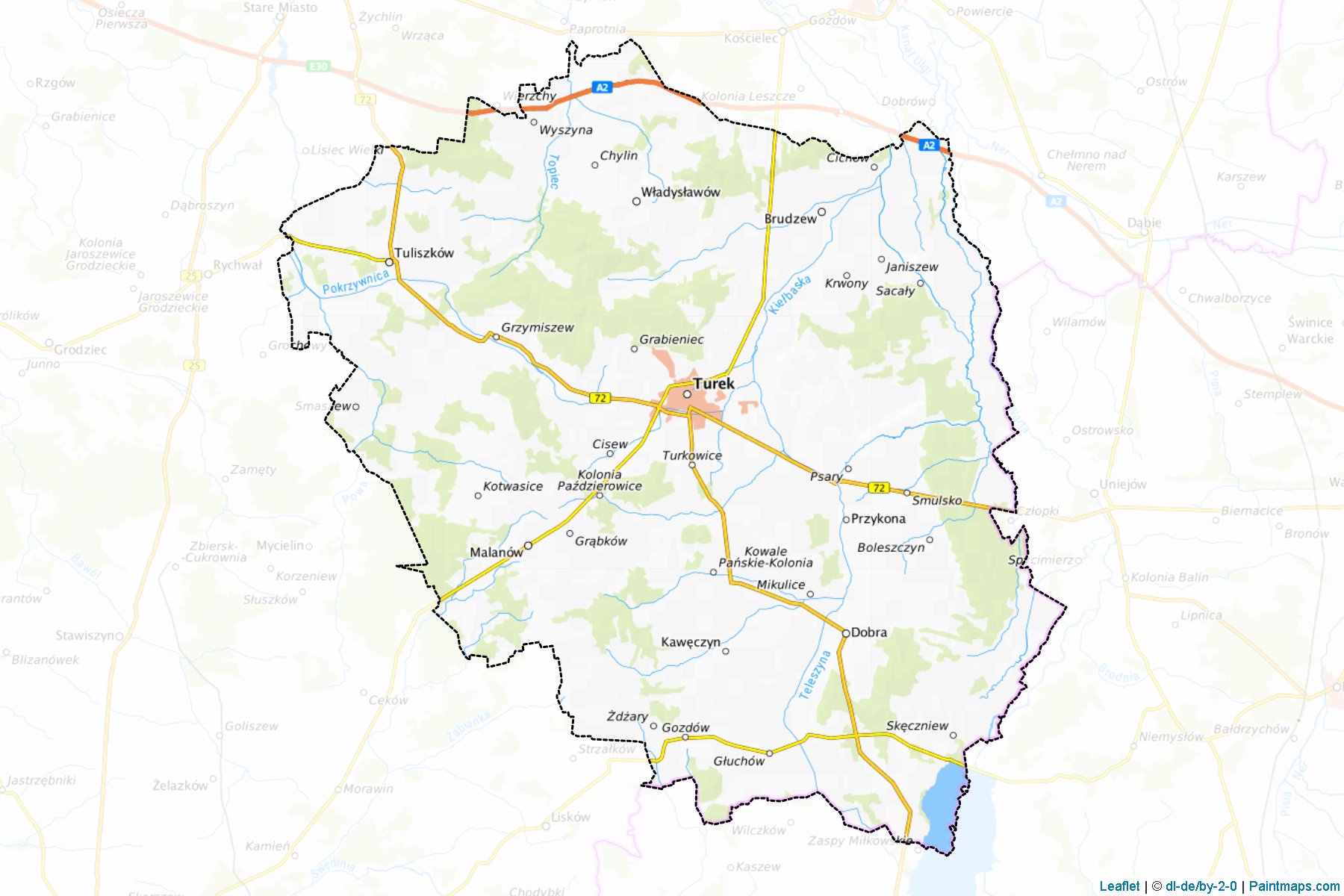 Turek (Greater Poland) Map Cropping Samples-1