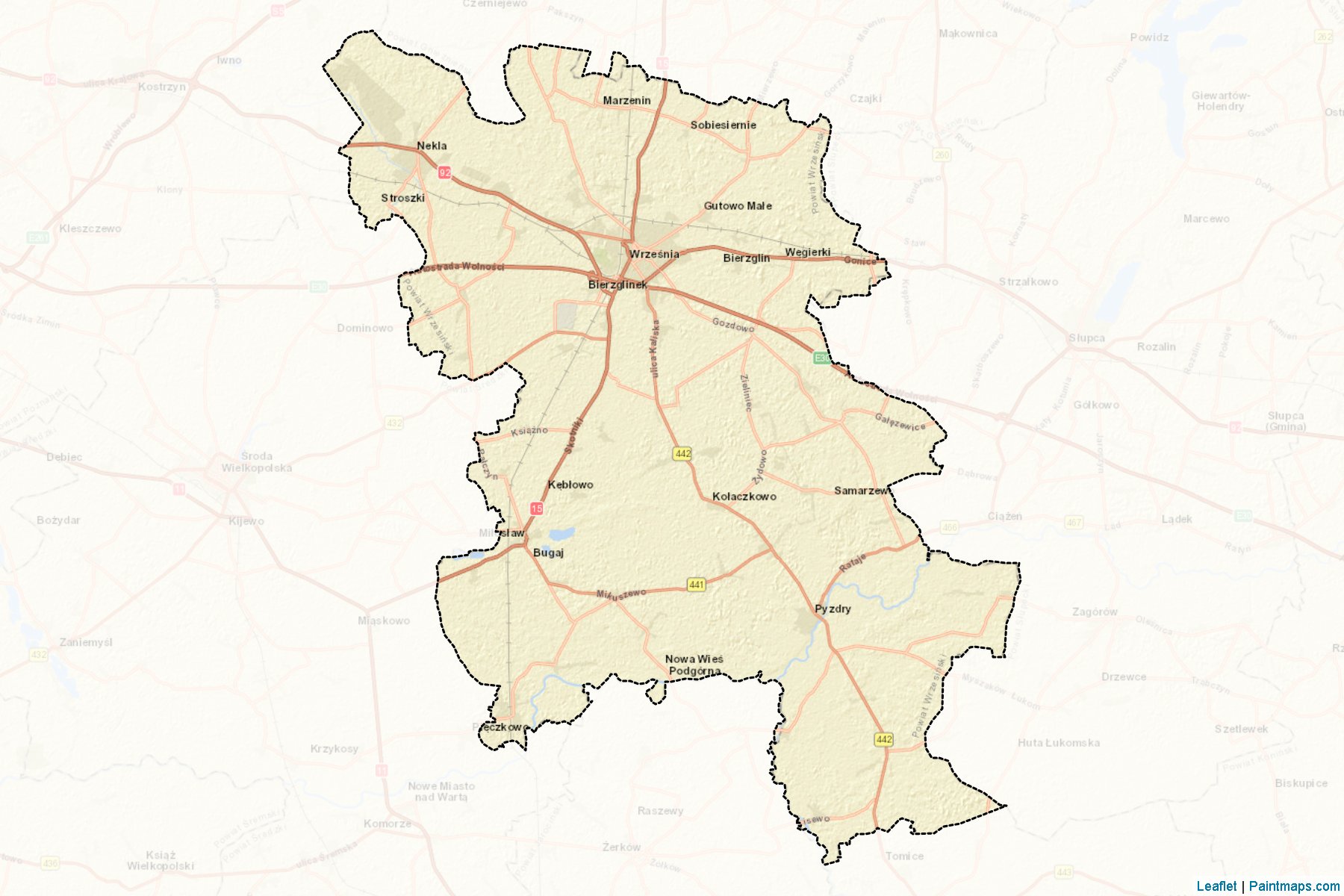 Wrzesiński (Greater Poland) Map Cropping Samples-2