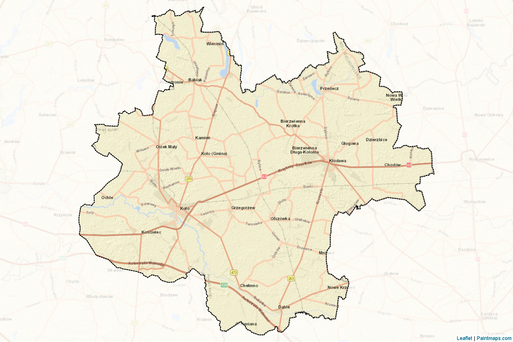 Kolski (Greater Poland) Map Cropping Samples-2