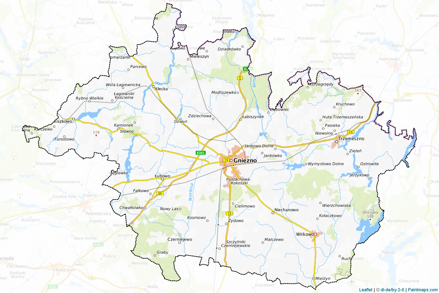 Gnieźnieński (Greater Poland) Map Cropping Samples-1