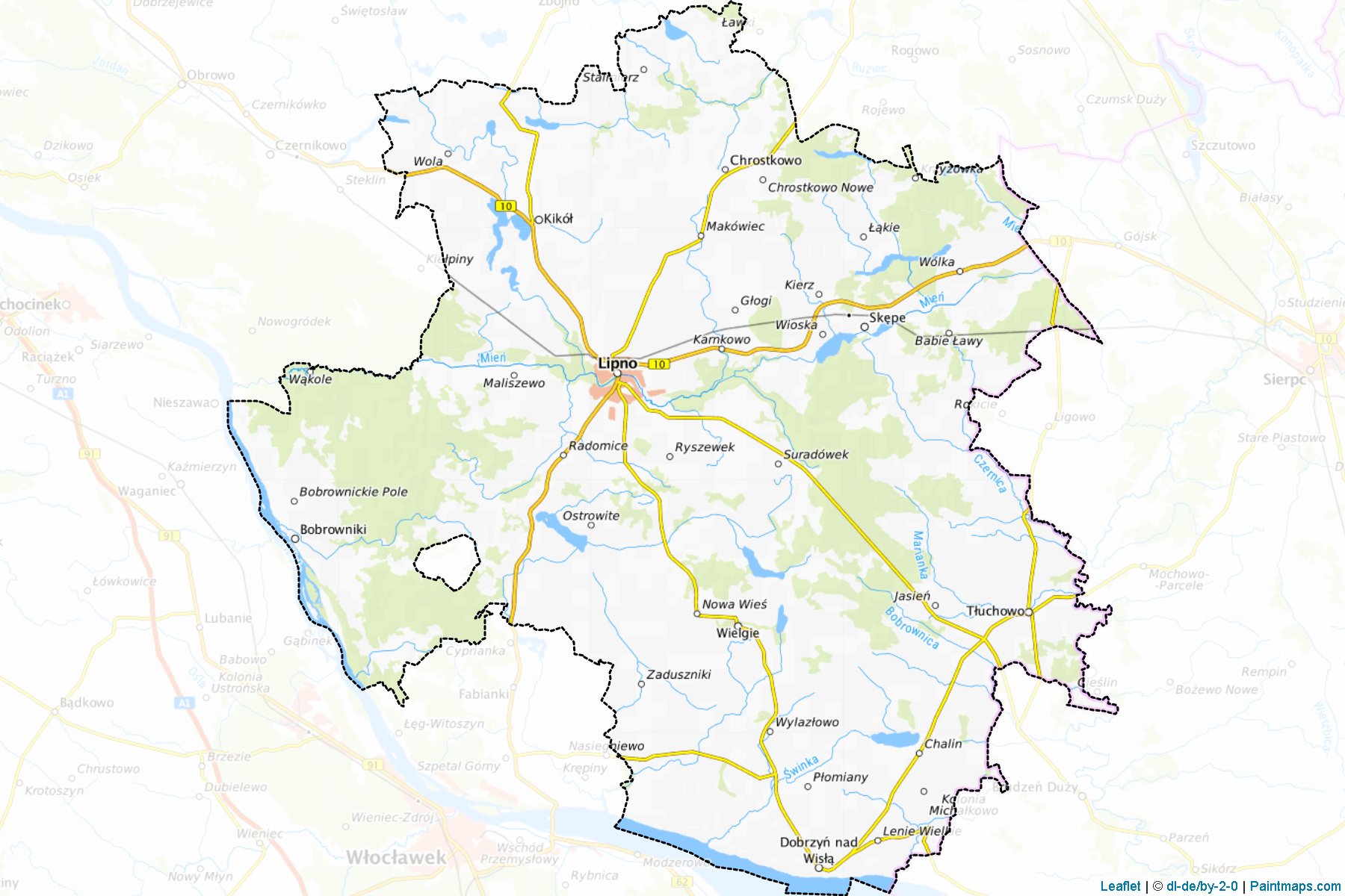 Lipno (Kujawsko-pomorskie) Map Cropping Samples-1